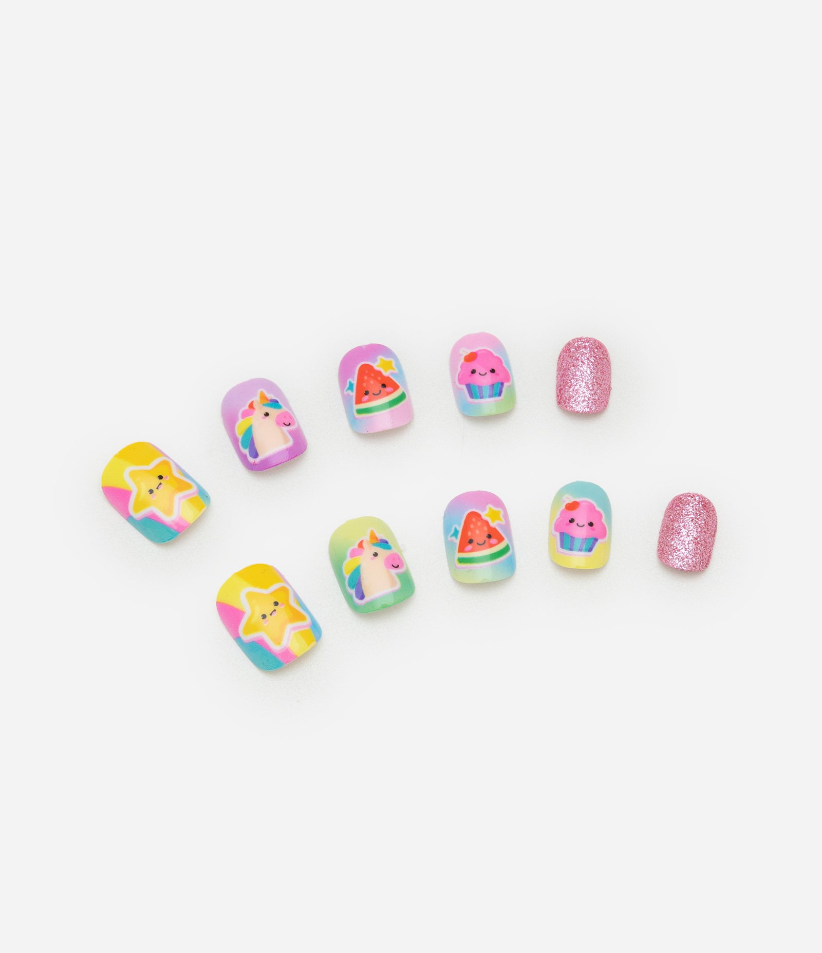 Kit de Unhas Postiças Fruit Colors Alchemia Multicores 1