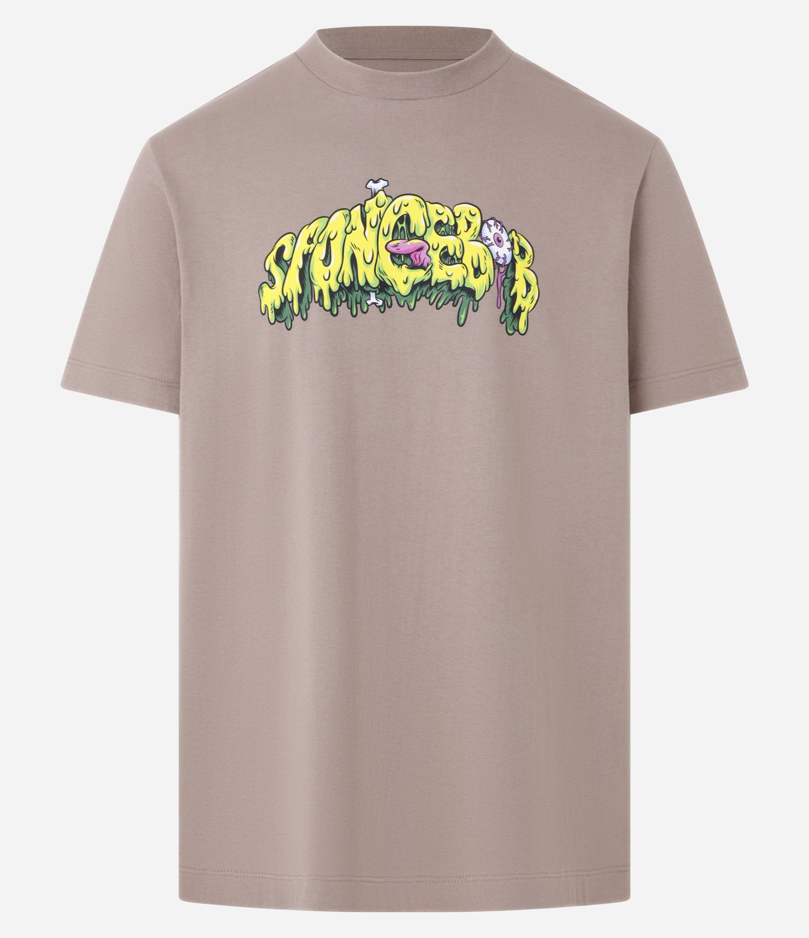 Camiseta Comfort com Estampa Bob Esponja Bege 5