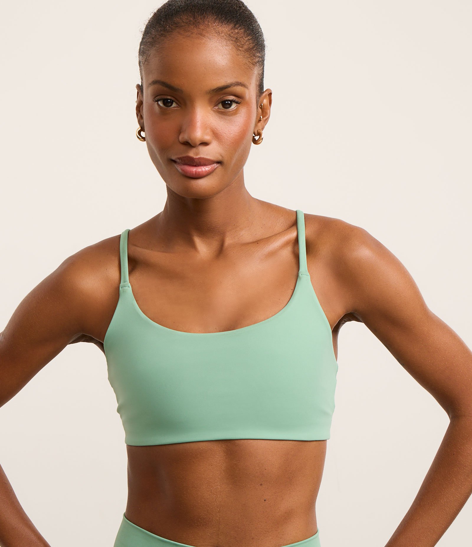 Top Esportivo Nadador sem Bojo em Poliamida Verde 4