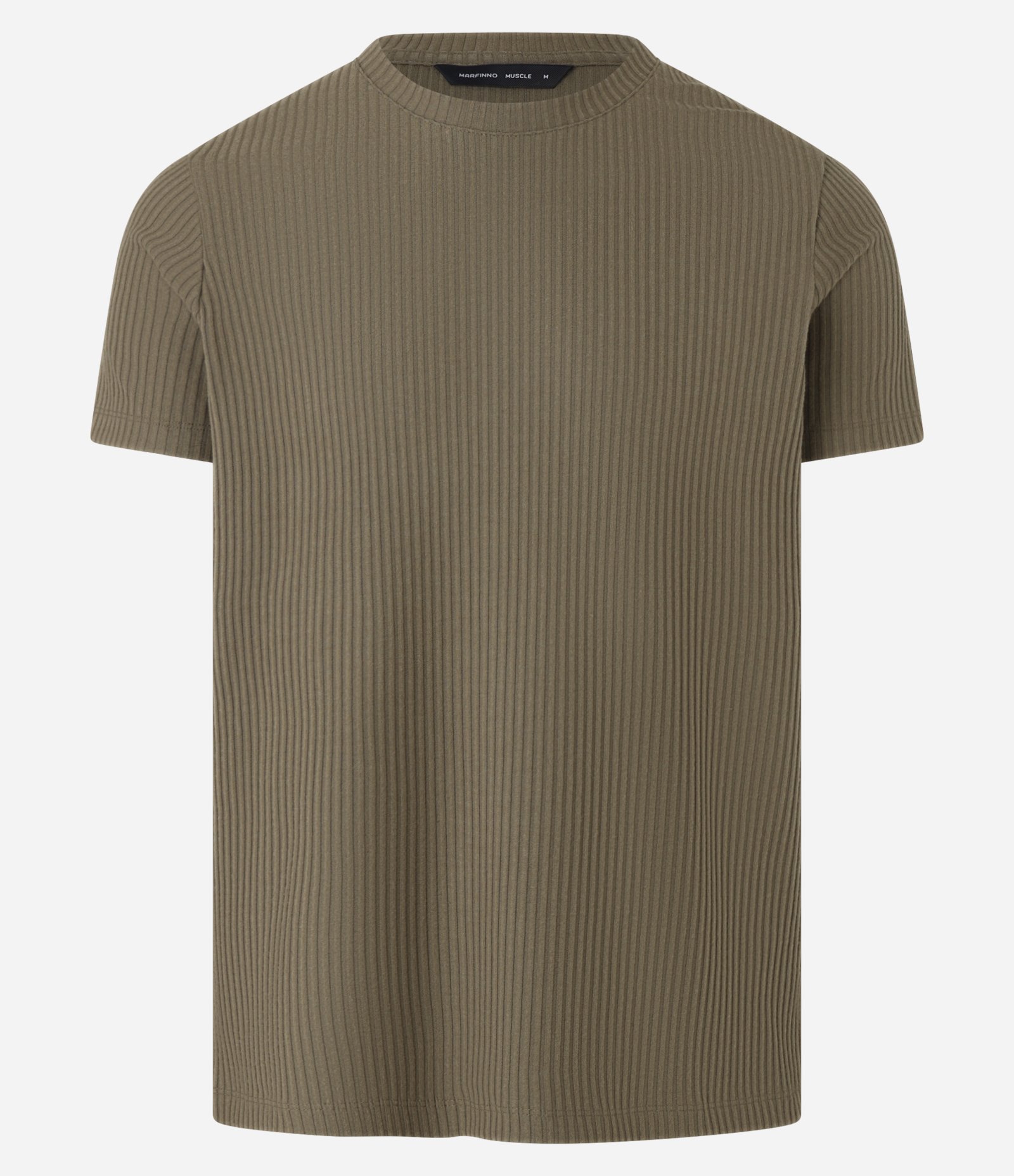 Camiseta em Ribana com Textura Aveludada Marrom 6