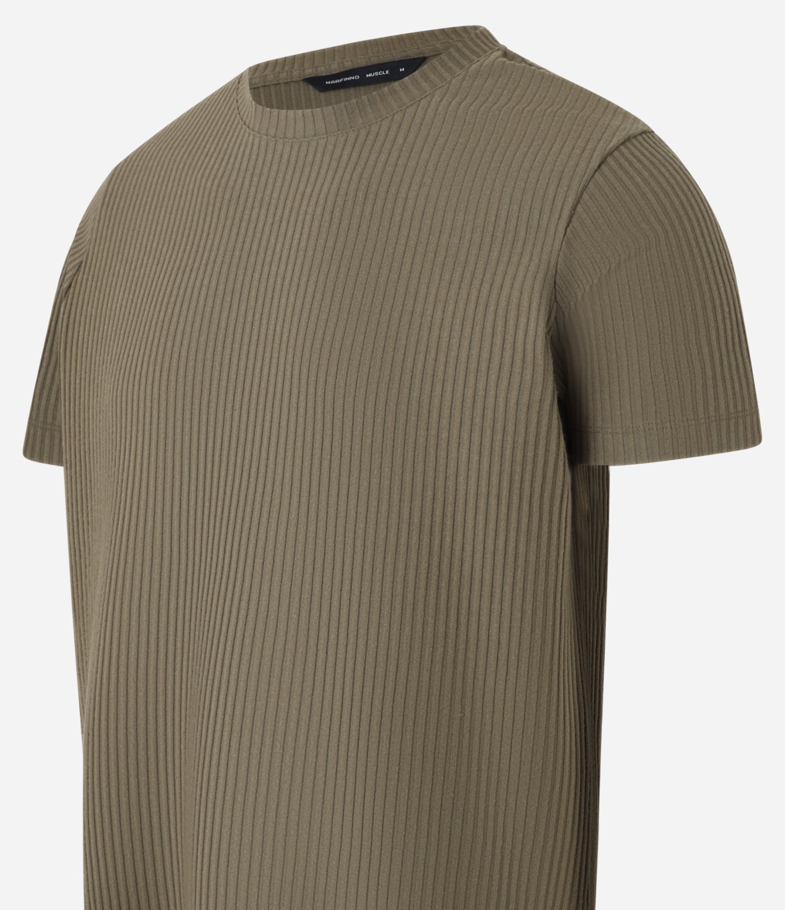 Camiseta em Ribana com Textura Aveludada Marrom 7