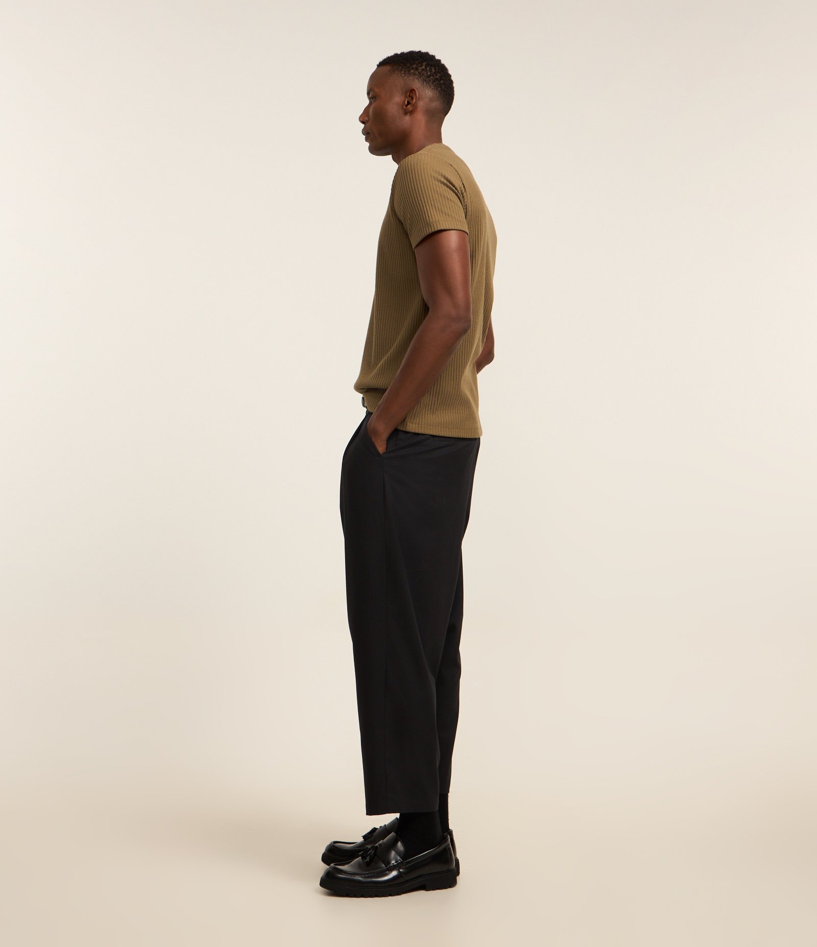 Camiseta em Ribana com Textura Aveludada Marrom 4