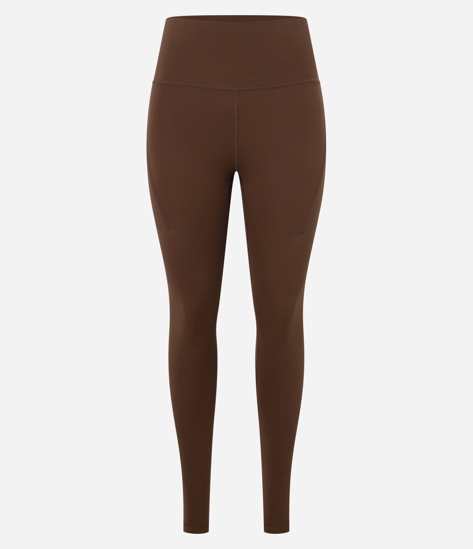 Calca Legging Esportiva em Microfibra com Bolsos Marrom 6