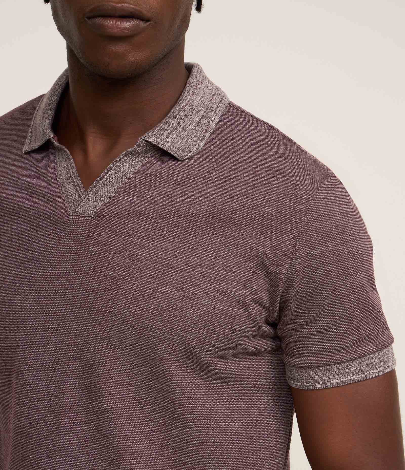 Camiseta Polo Comfort em Algodao Texturizado com Manga Curta 3