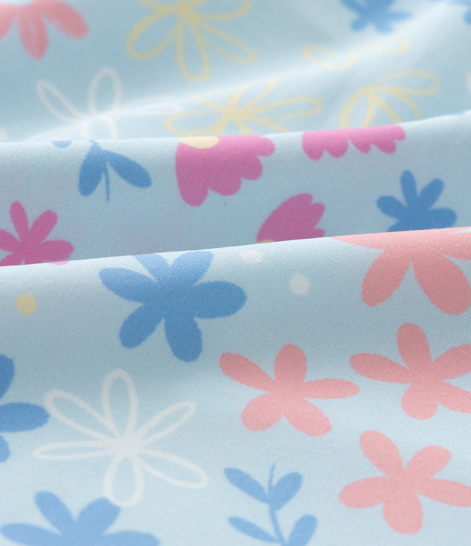 Short Infantil em Microfibra com Estampa Floral - Tam 5 a 14 Anos Azul 3