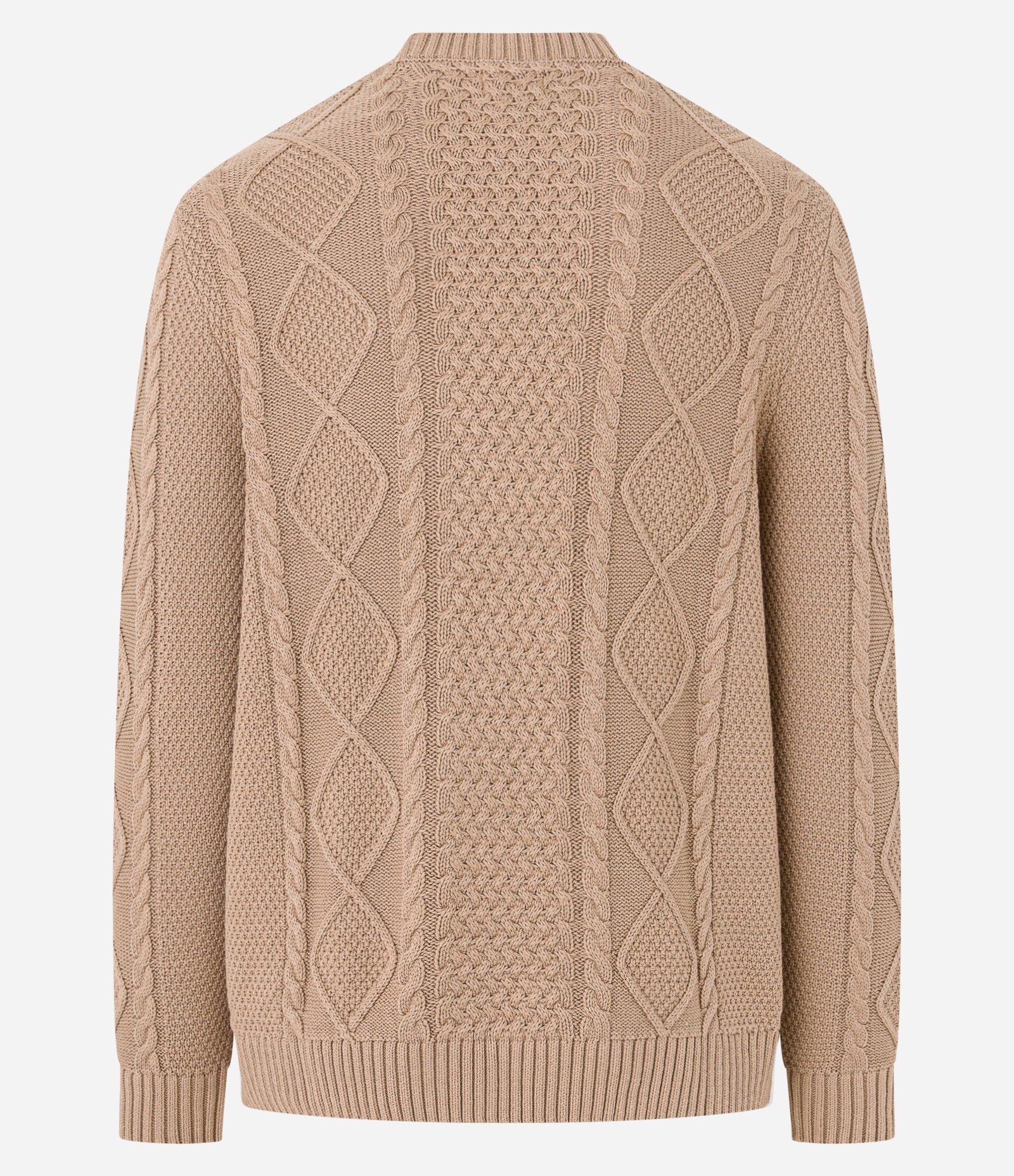 Suéter em Algodão com Textura e Detalhe Manual Marrom 7