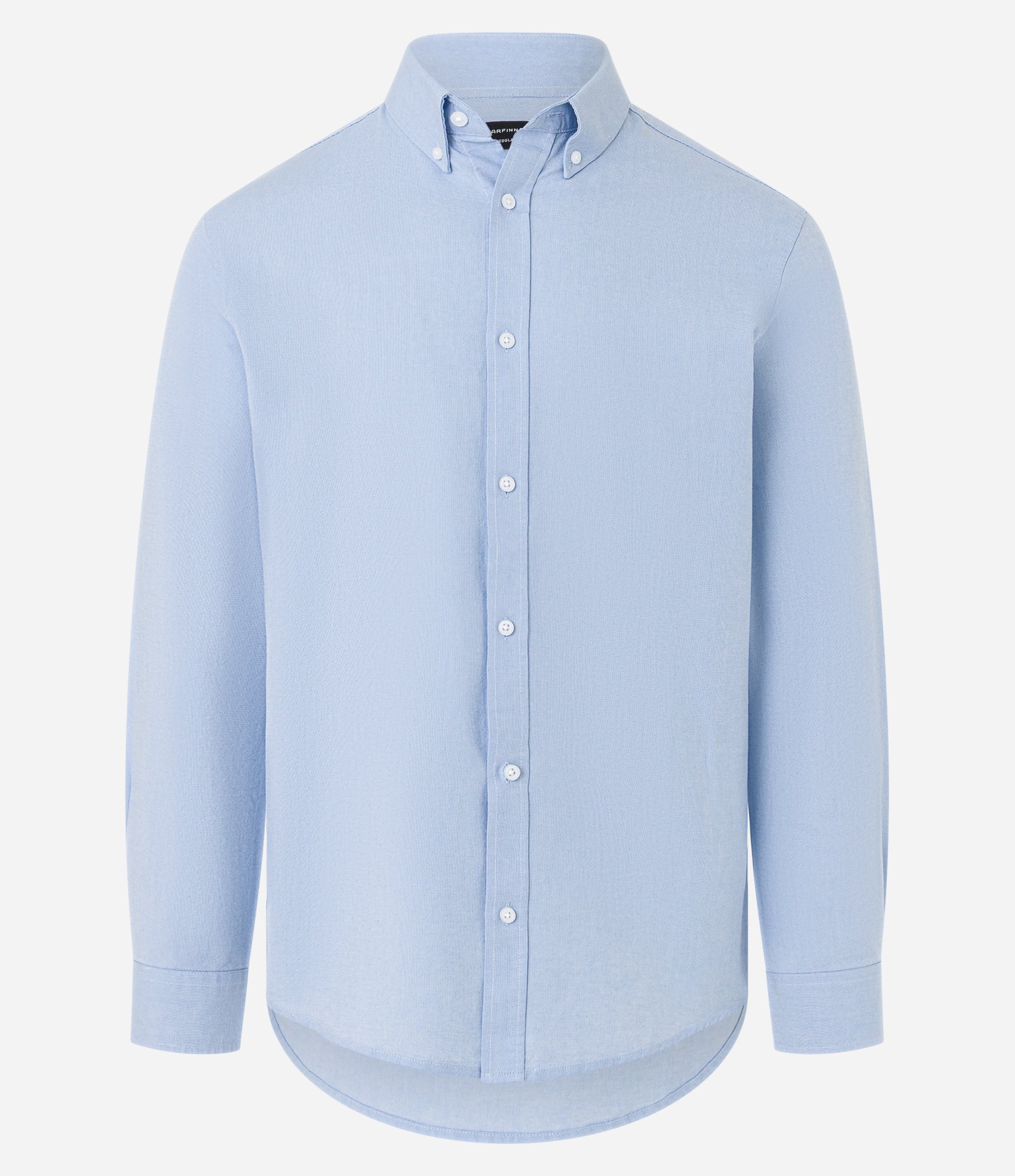 Camisa Regular Básica em Oxford Azul claro 7