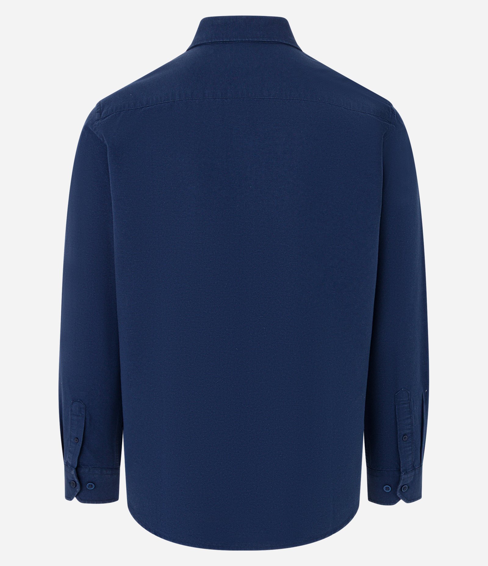 Camisa Regular Básica em Oxford Azul escuro 6