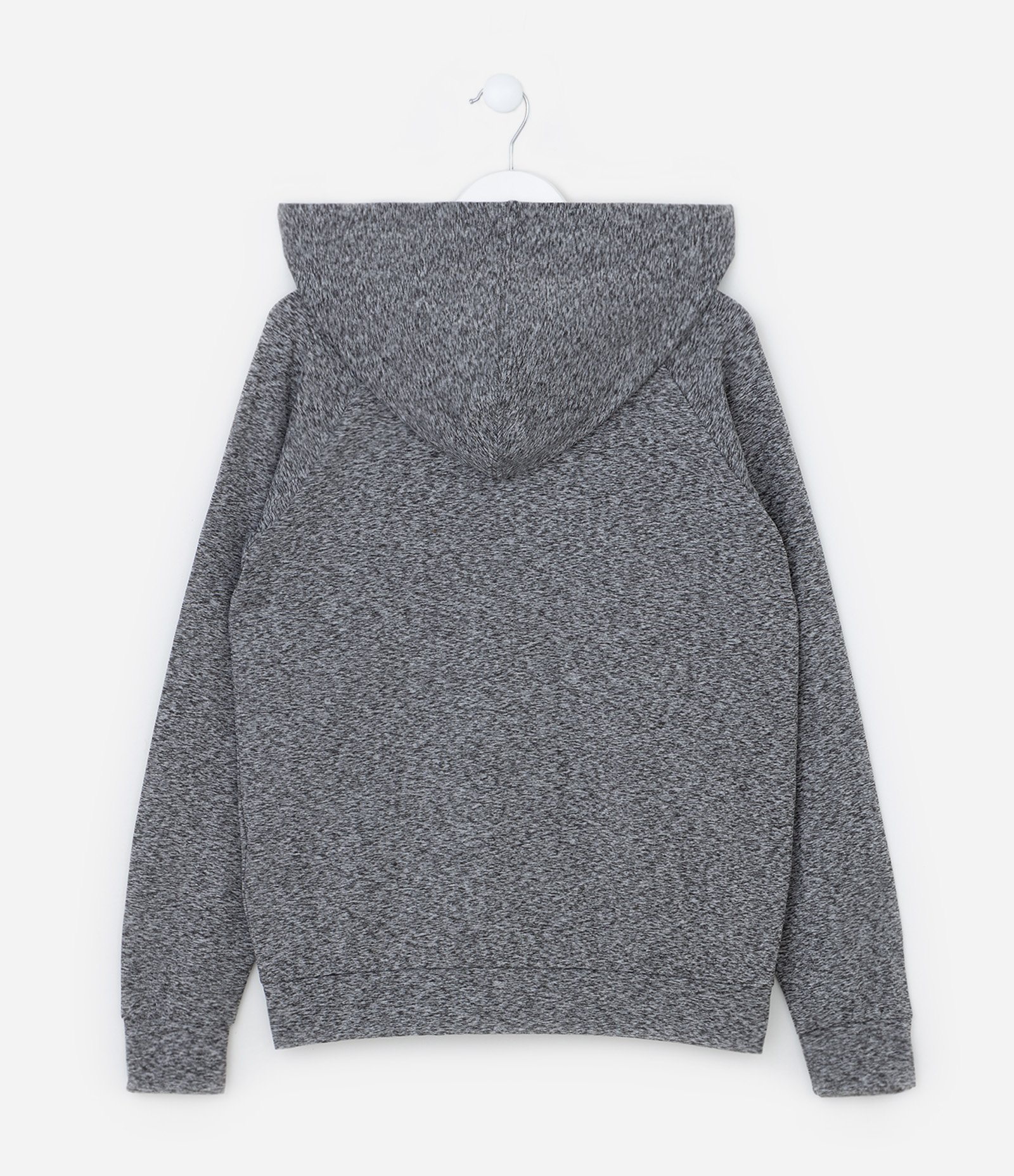 Jaqueta Infantil com Capuz e Bolsos - Tam 5 a 14 Anos Cinza 2