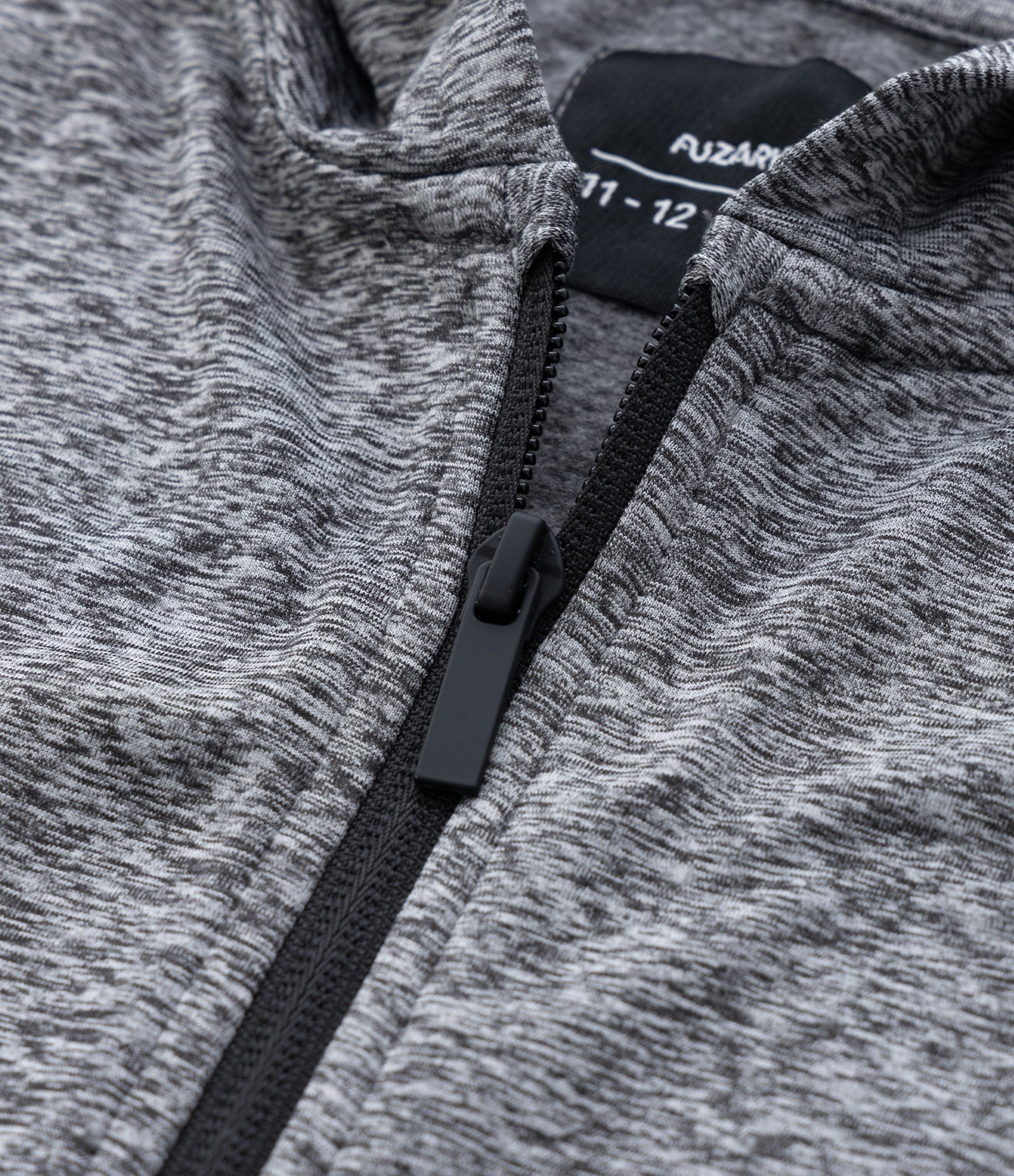 Jaqueta Infantil com Capuz e Bolsos - Tam 5 a 14 Anos Cinza 3