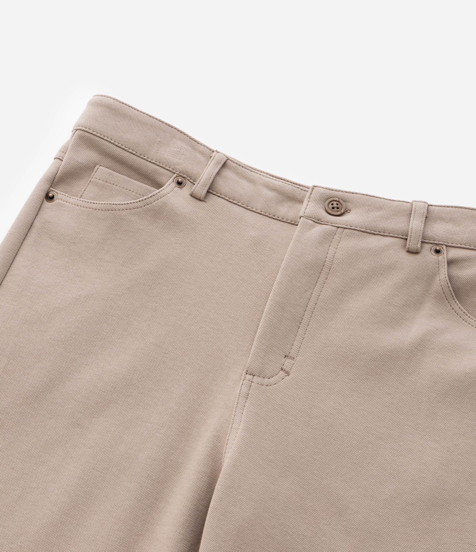 Calça Infantil com Corte Alfaiatado e Bolsos - Tam 5 a 14 Anos Bege 3