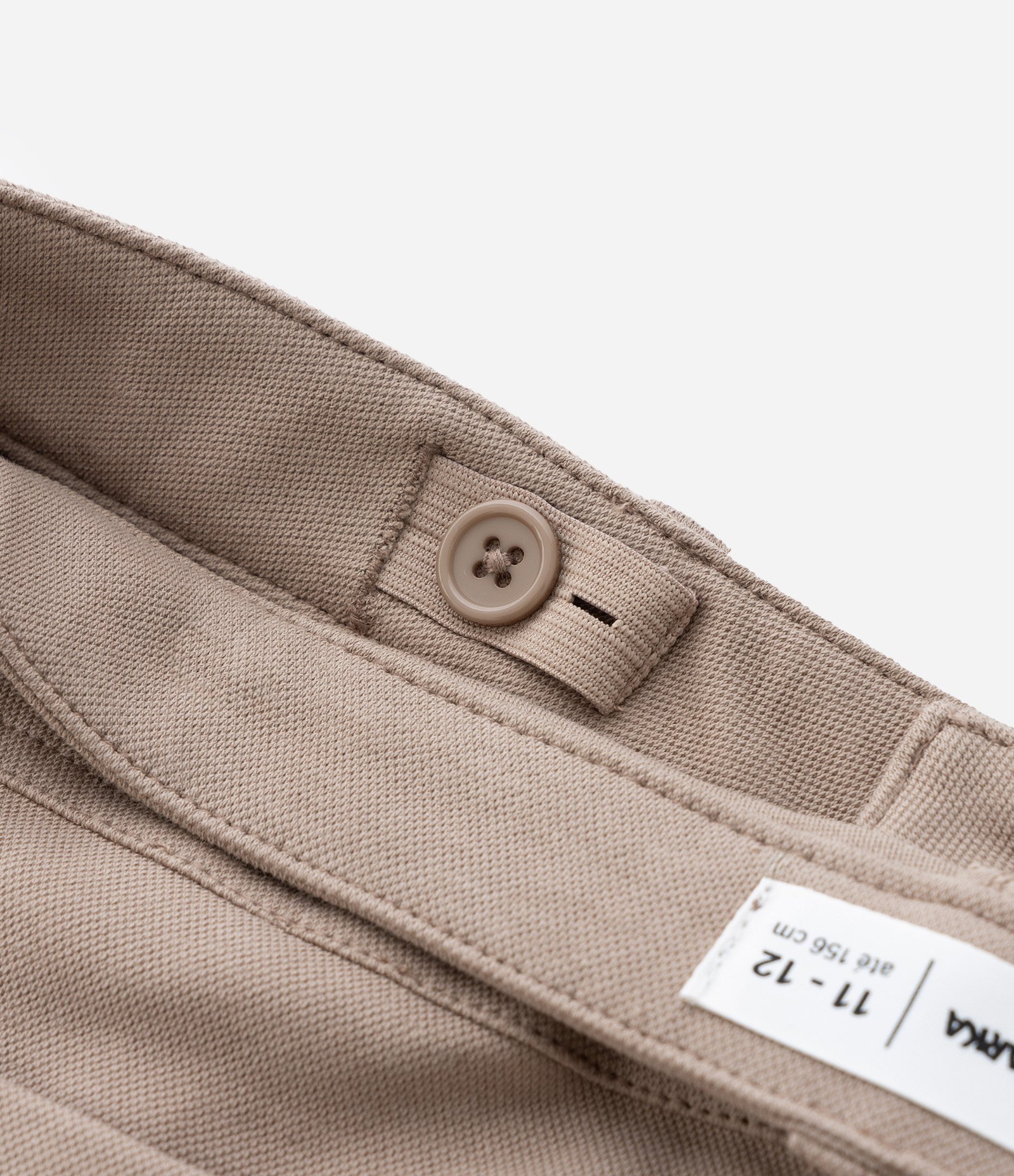 Calça Infantil com Corte Alfaiatado e Bolsos - Tam 5 a 14 Anos Bege 5