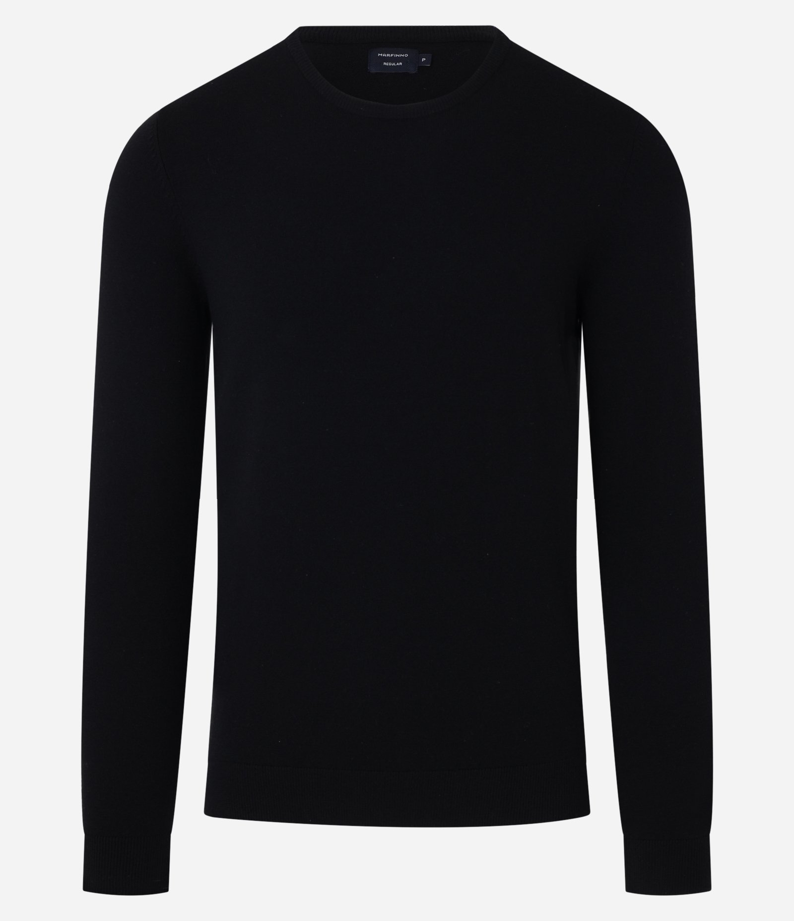 Suéter Básico em Efeito Tricô com Acabamento Canelado Preto 5