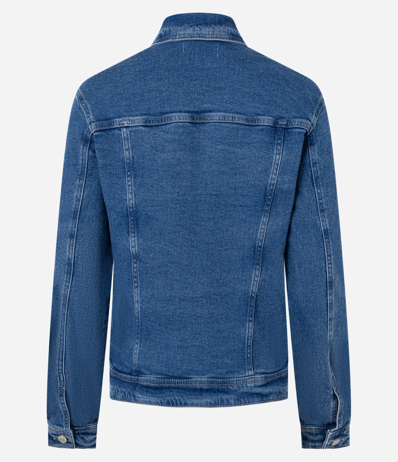 Jaqueta Trucker em Jeans com Bolsos Azul 8