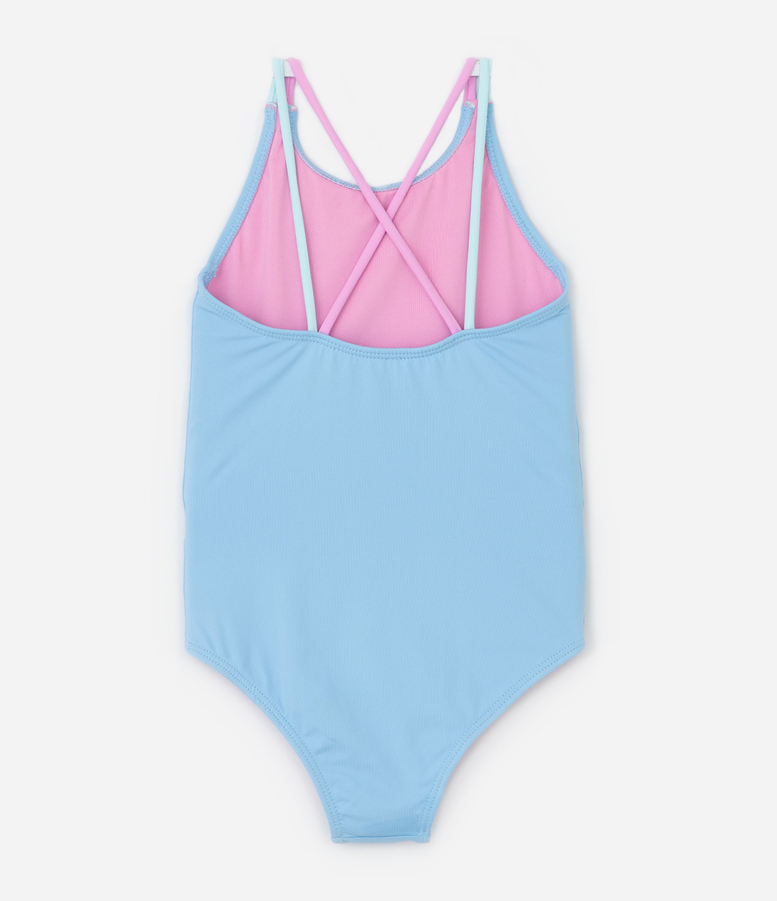 Maiô Infantil com Alça Fina Transpassada e Estampa Capivara Club - Tam 4 a 10 Anos Azul 2