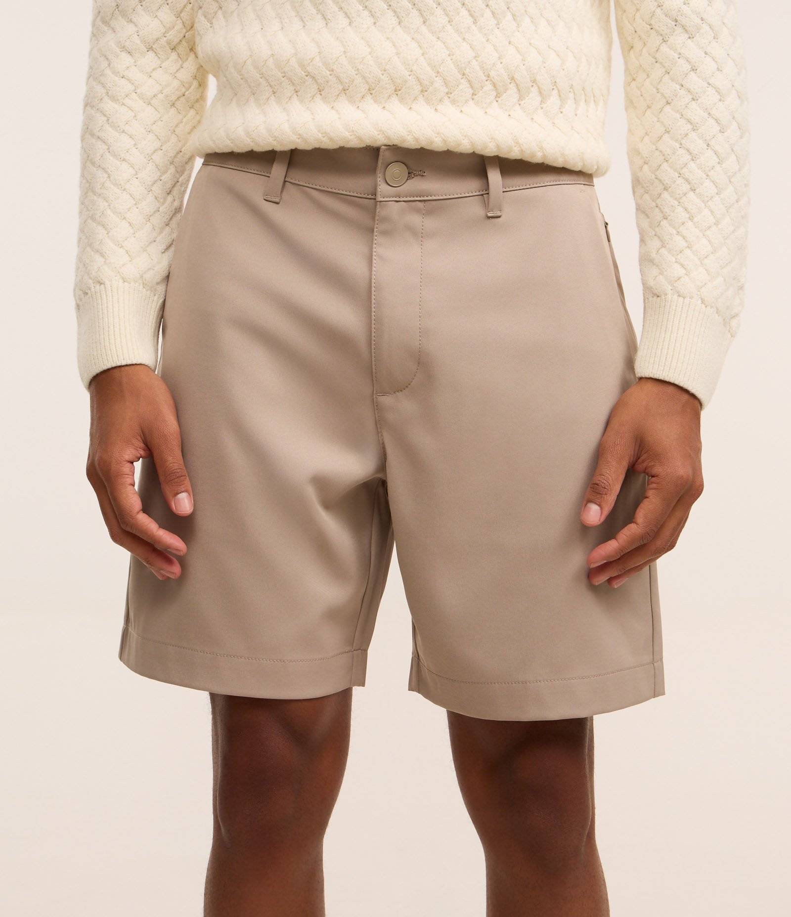 Bermuda Tech Reta em Sarja Cinza 3