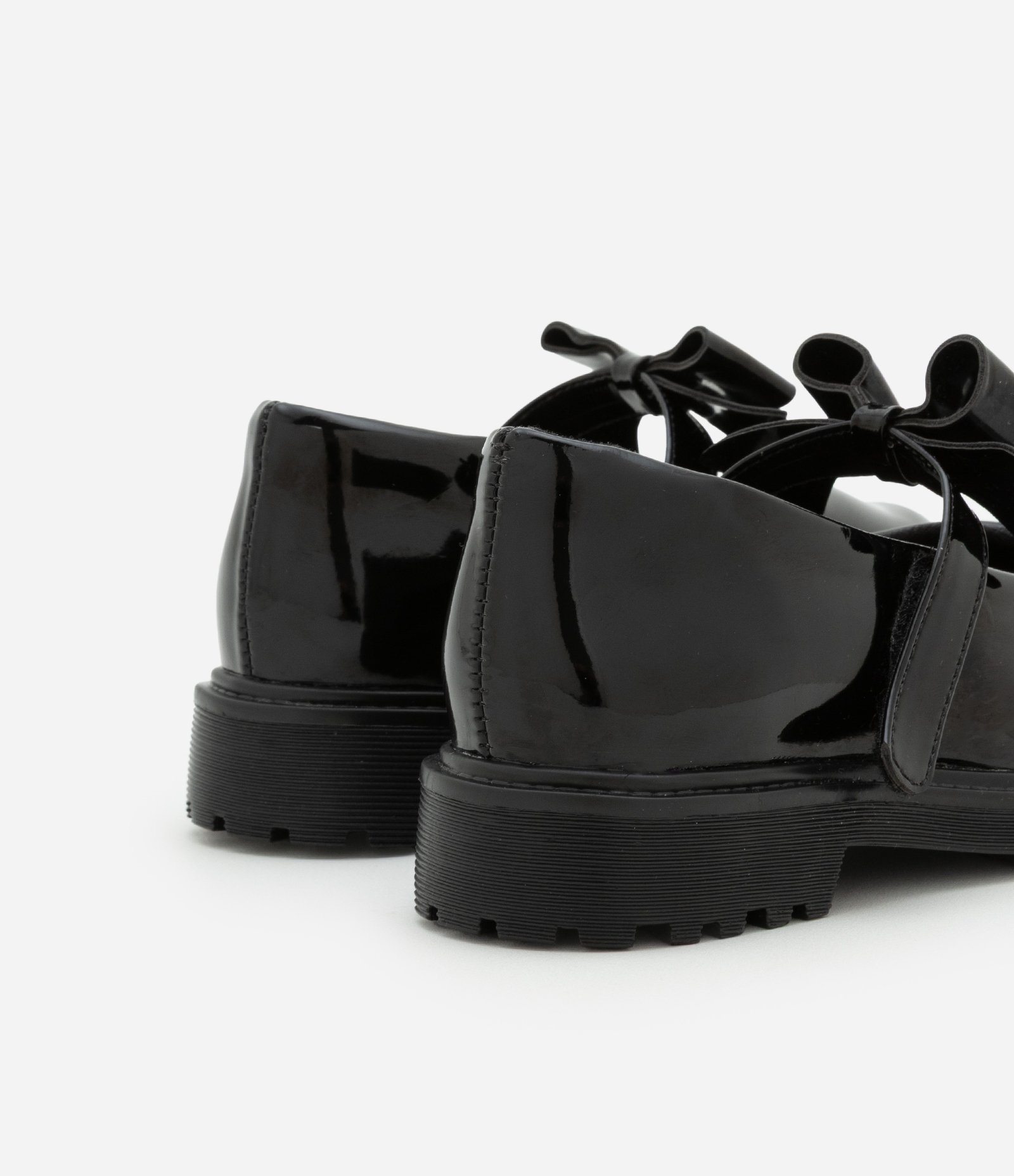 Sapato Boneca Infantil Envernizado com Lacinho - Tam 25 ao 32 Preto 2