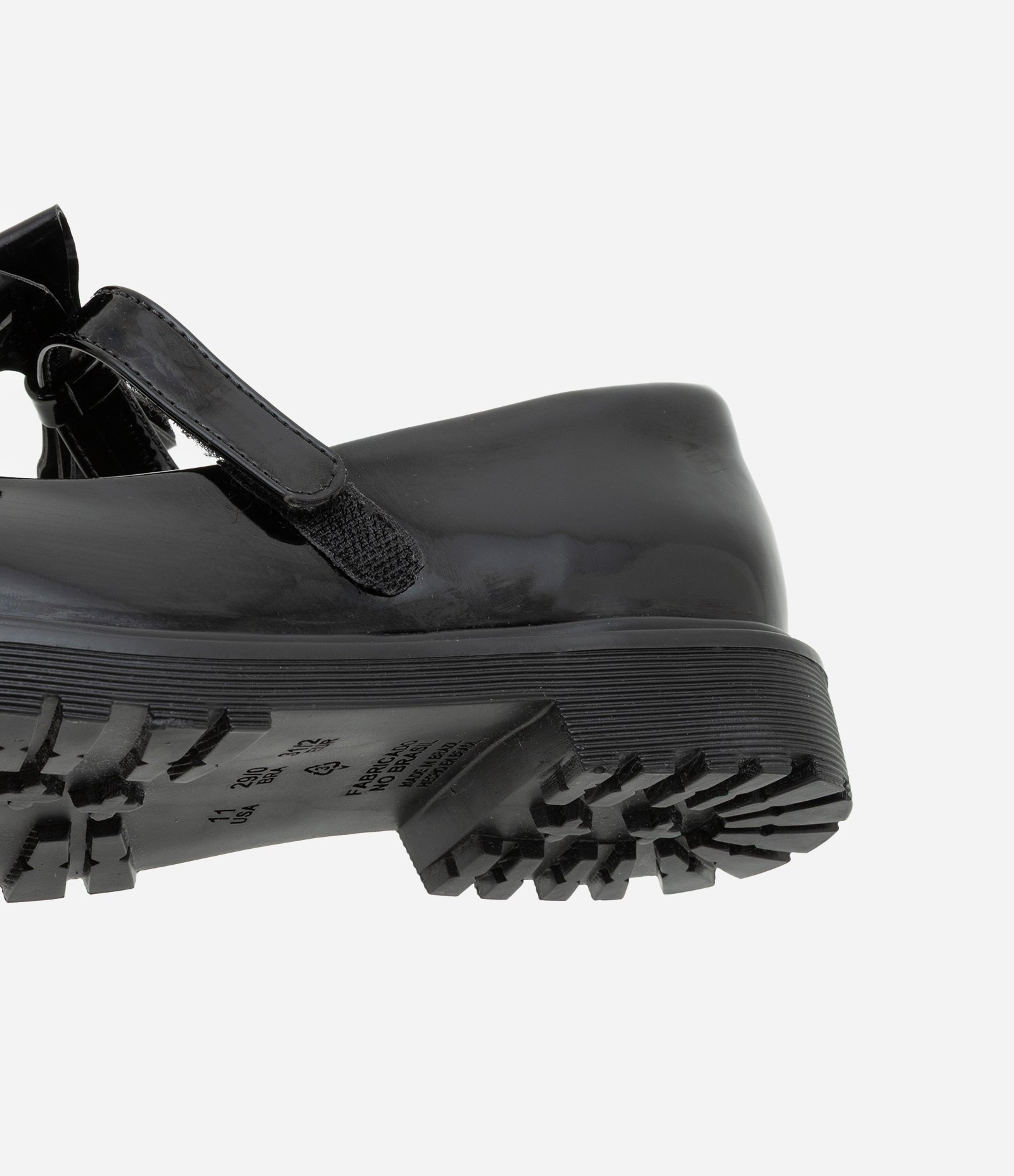 Sapato Boneca Infantil Envernizado com Lacinho - Tam 25 ao 32 Preto 4