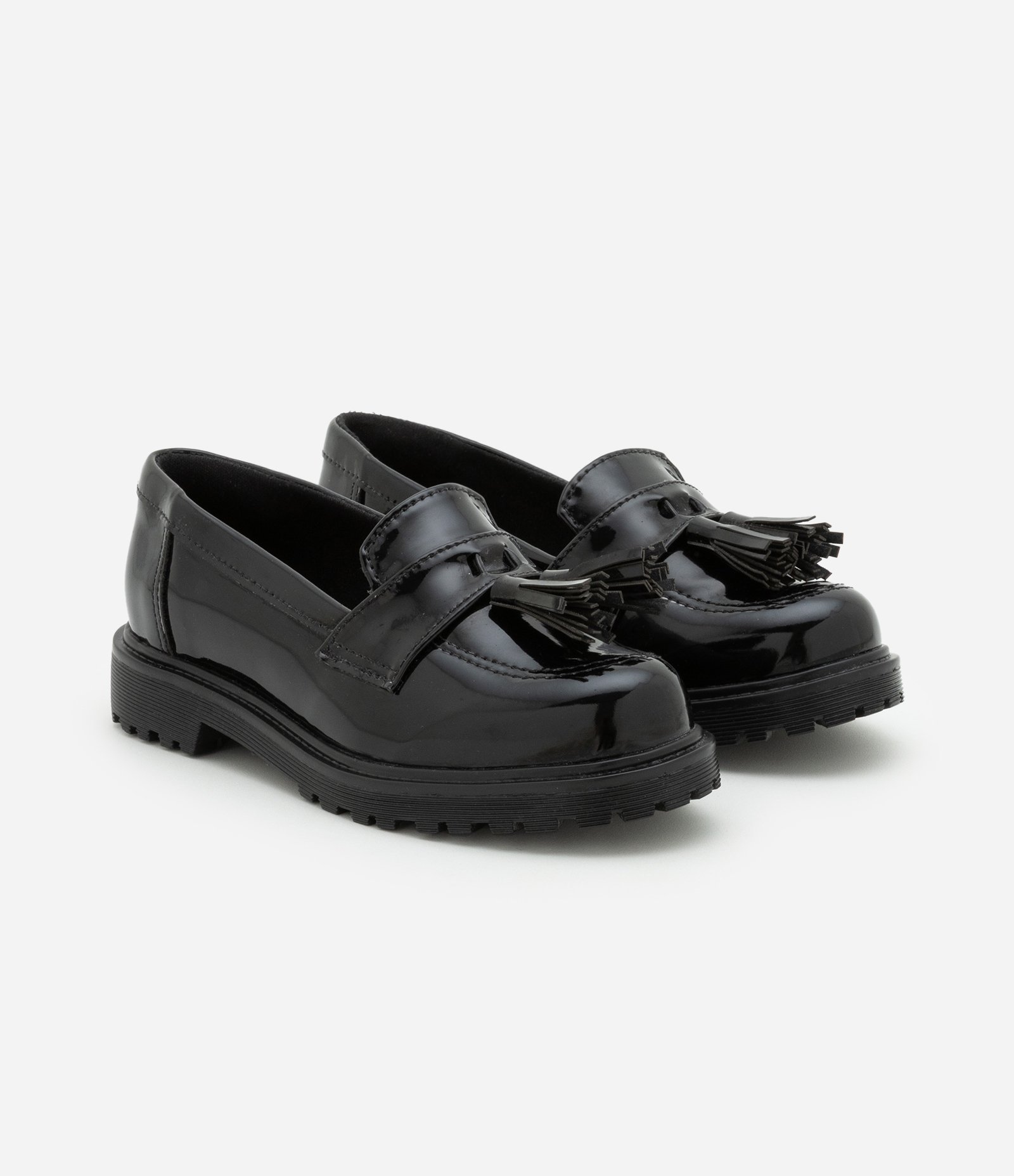 Sapato Oxford Infantil com Detalhe de Franjas - Tam 25 a 32 Preto 1