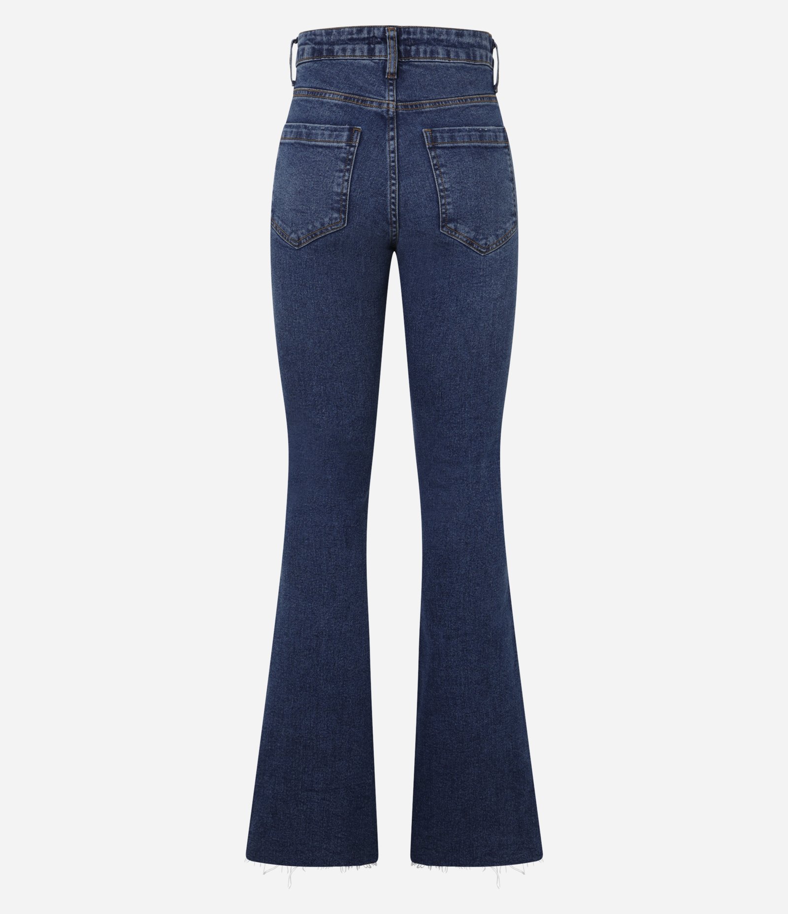 Calça Bootcut Jeans com Elastano e Bolso Relógio Azul 6