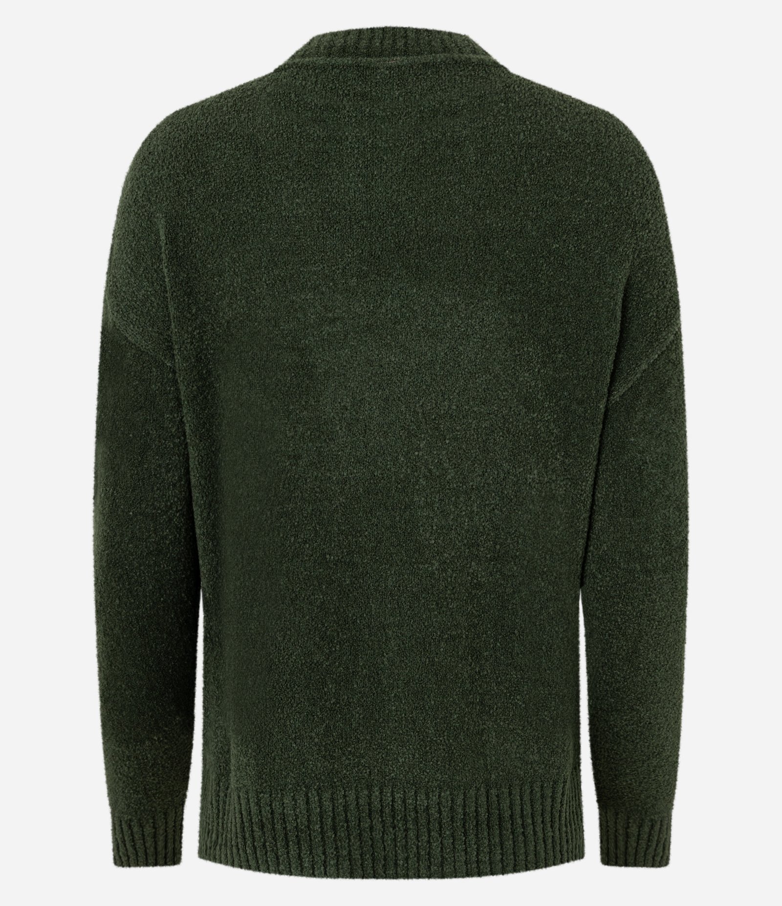 Suéter em Tricô Texturizado com Cava Deslocada Verde 6