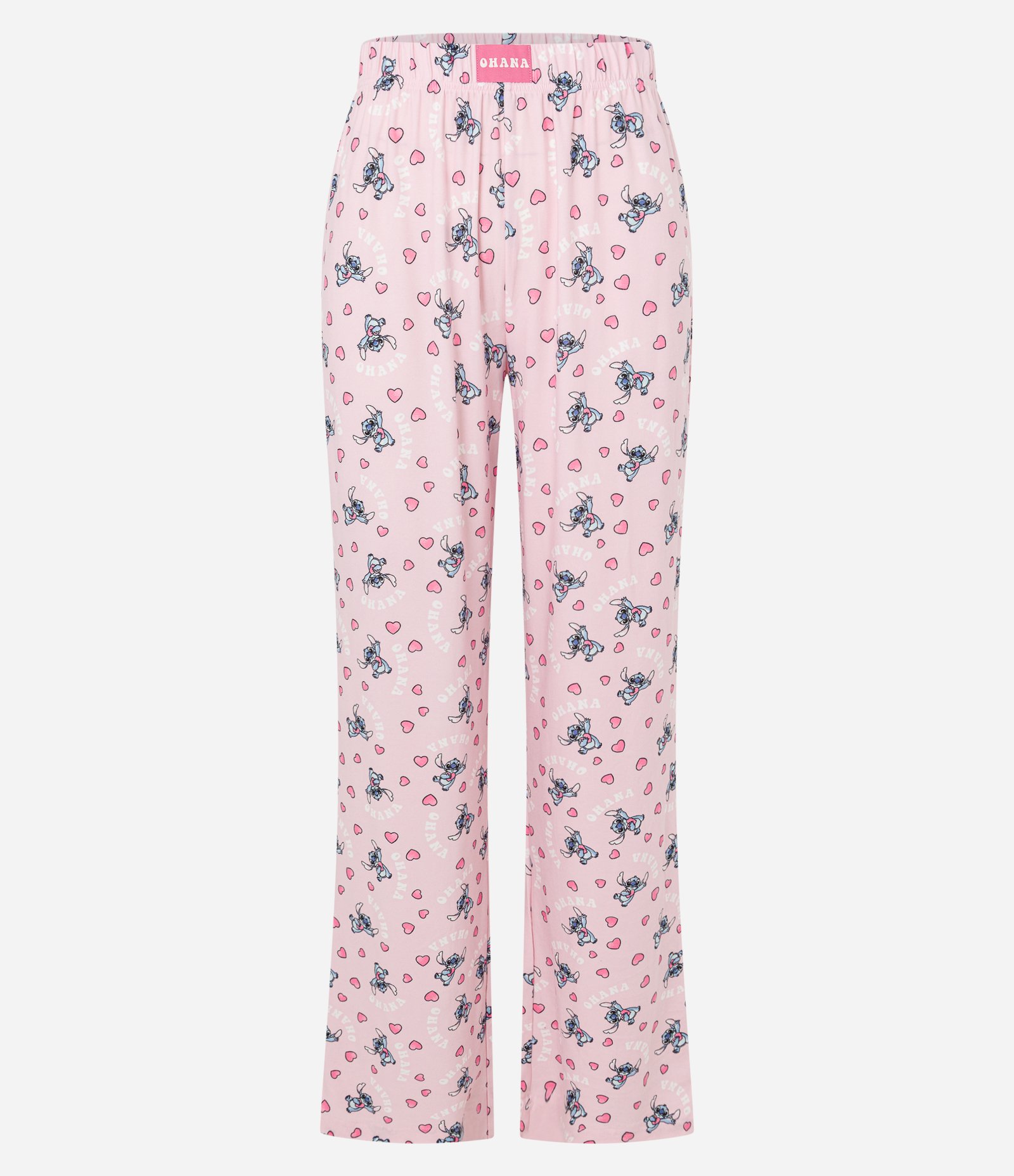 Calça de Pijama com Toque Suave e Estampa Stitch Rosa 5