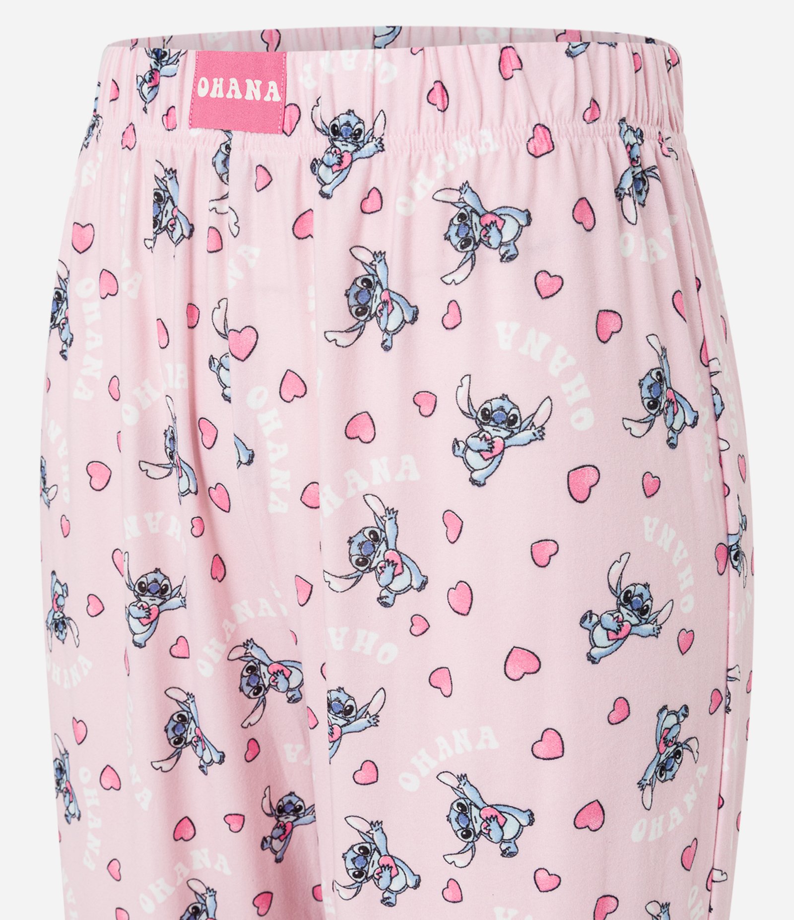Calça de Pijama com Toque Suave e Estampa Stitch Rosa 7