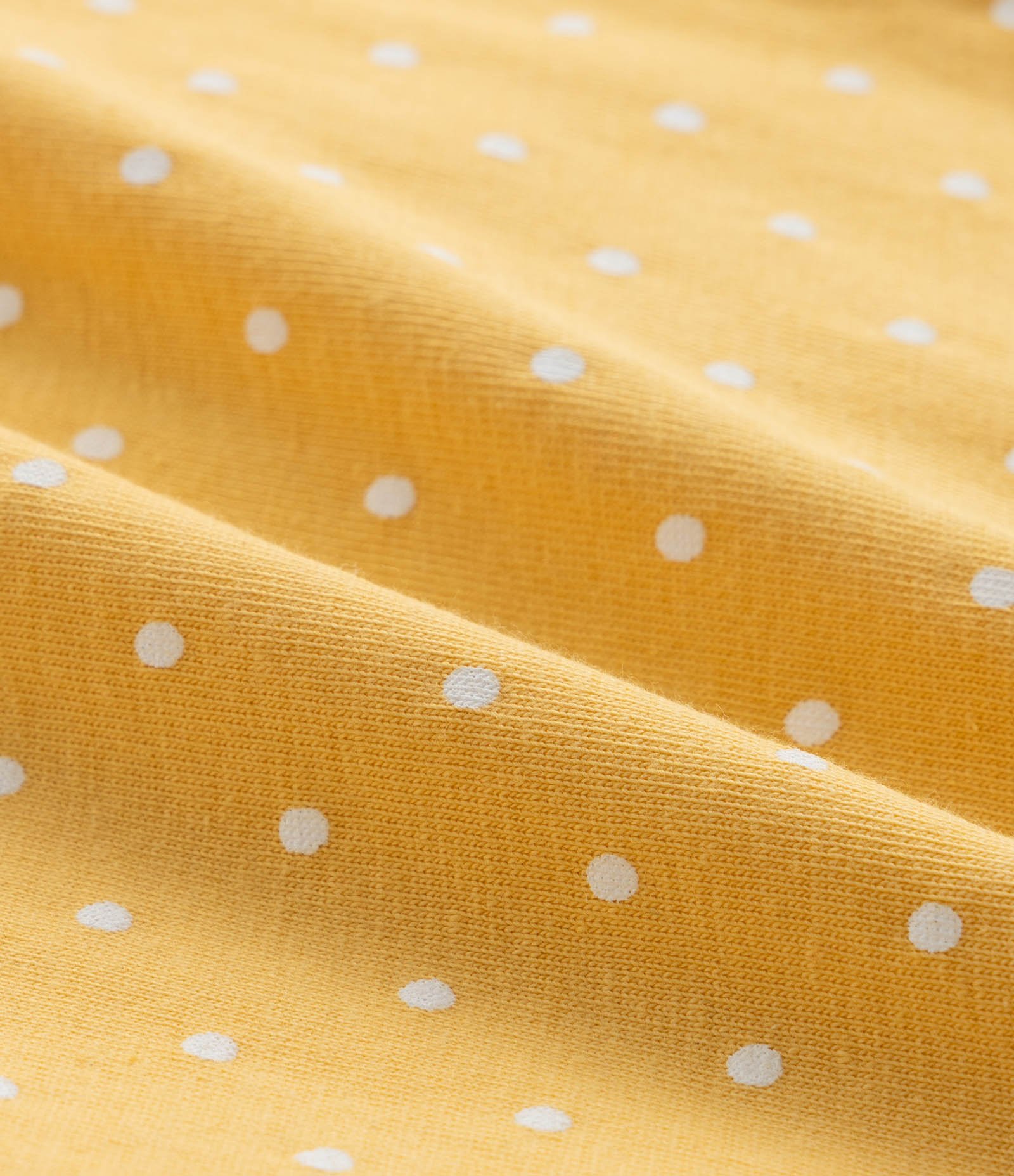 Vestido Body Infantil com Estampa Poá e Bordado de Margarida - Tam 0 a 18 meses Amarelo 3