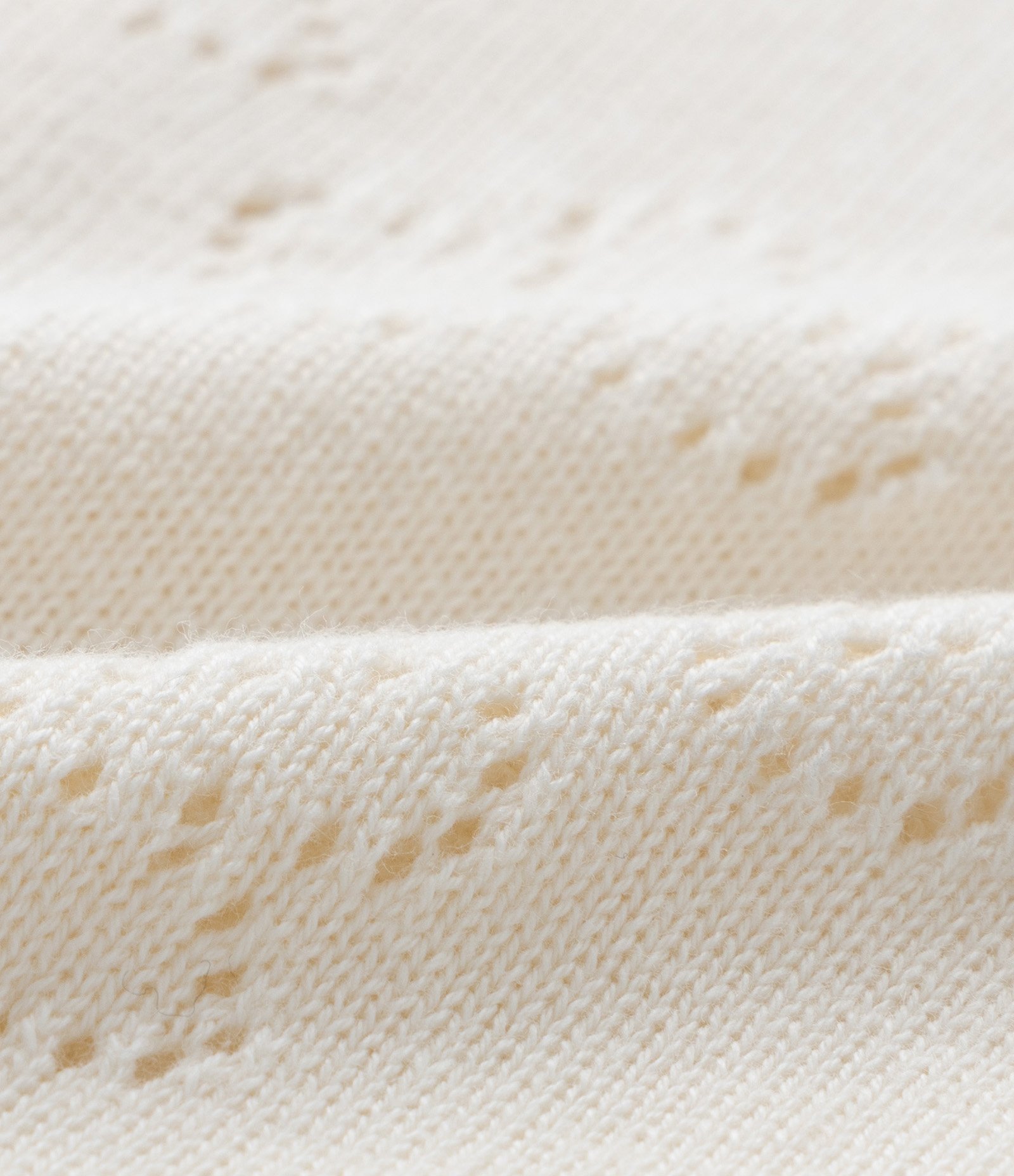 Cardigan Infantil com Efeito Tricô de Flores Ponto Aberto - Tam RN a 18 Meses Off White 3