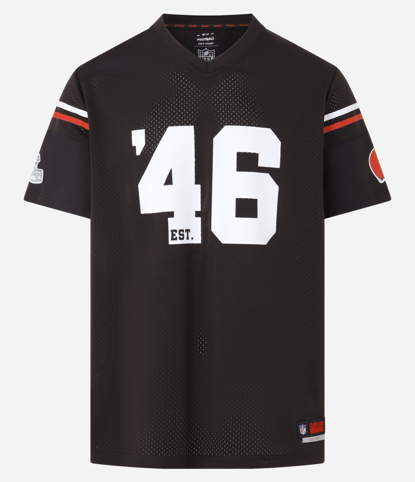 Camiseta Esportiva em Tecnologia Dry NFL Browns Marrom 8