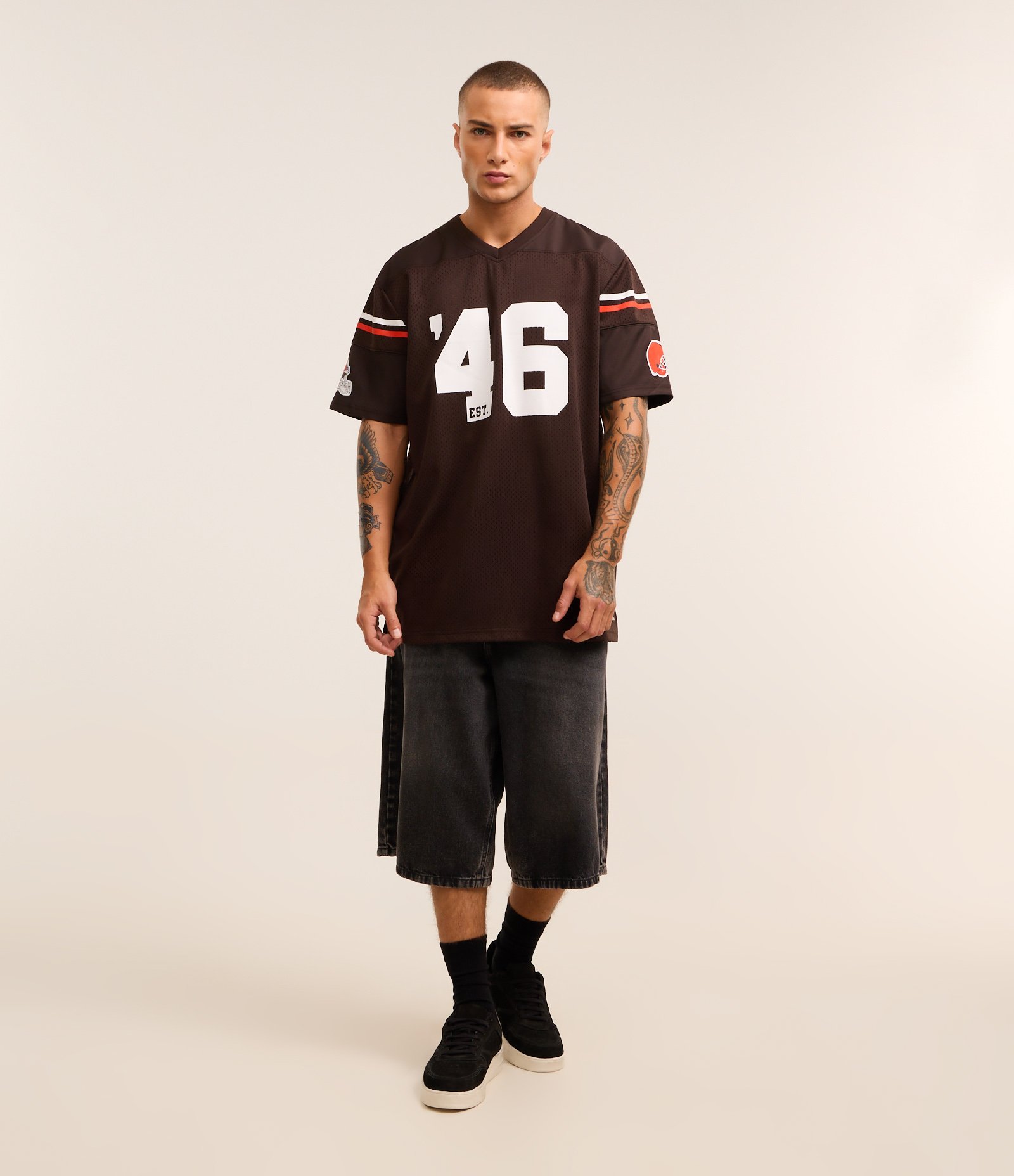 Camiseta Esportiva em Tecnologia Dry NFL Browns Marrom 2