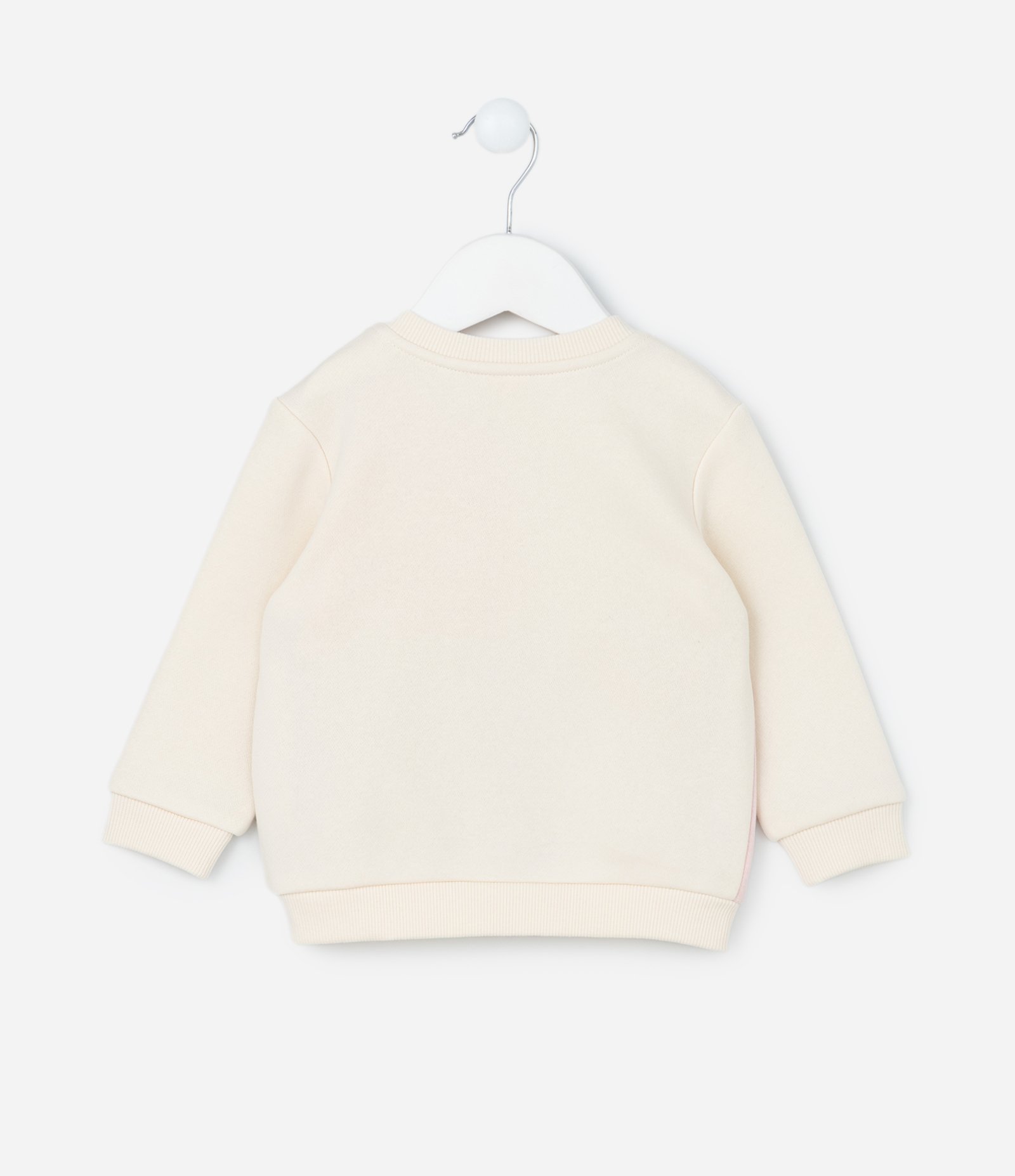 Conjunto Infantil com Recortes e Cara de Bichinhos - Tam 0 a 18 meses Bege/Laranja 5