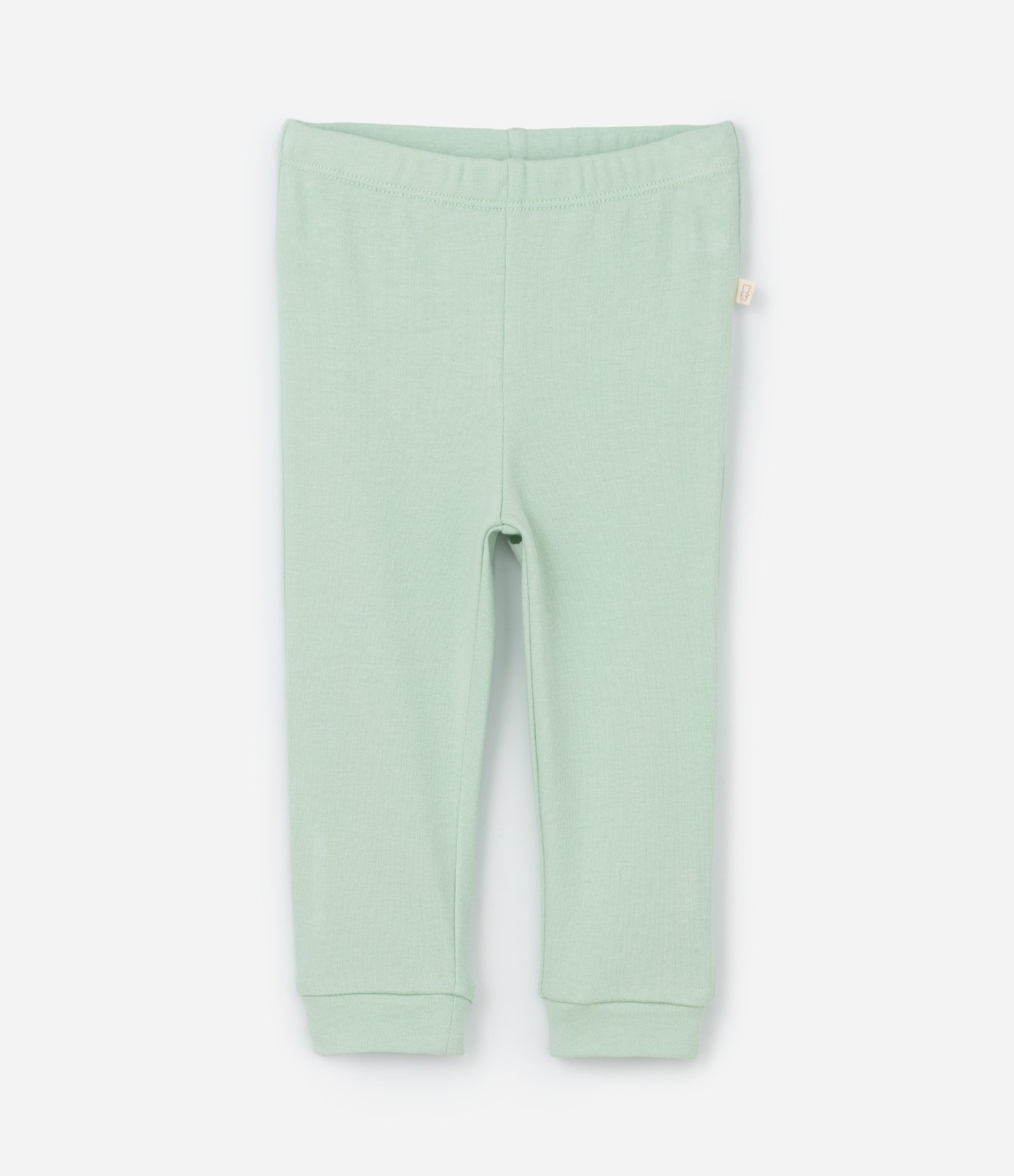 Conjunto Infantil em Suedine com Bordado Flor - Tam RN a 18 meses Branco/Verde 7