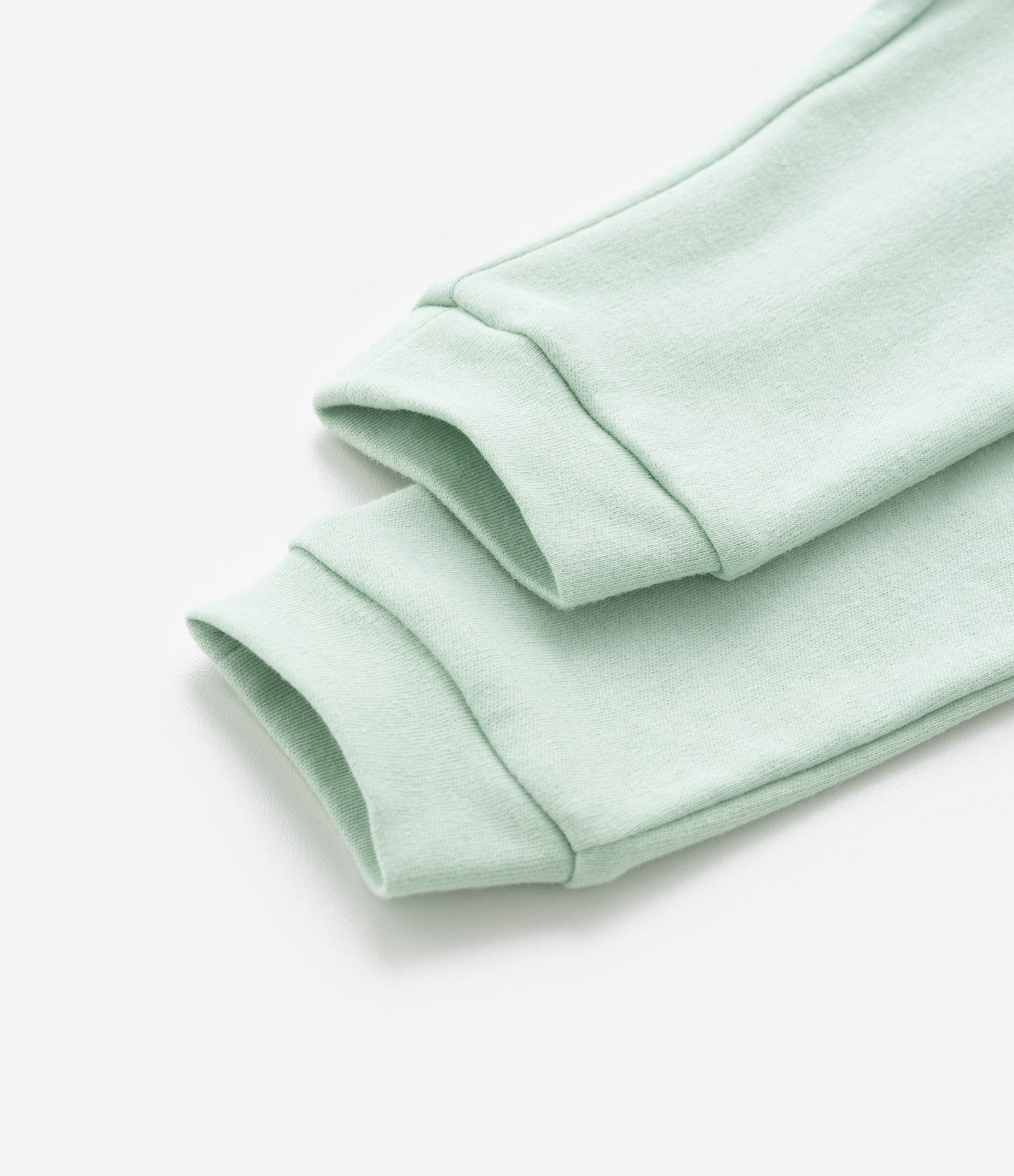 Conjunto Infantil em Suedine com Bordado Flor - Tam RN a 18 meses Branco/Verde 9