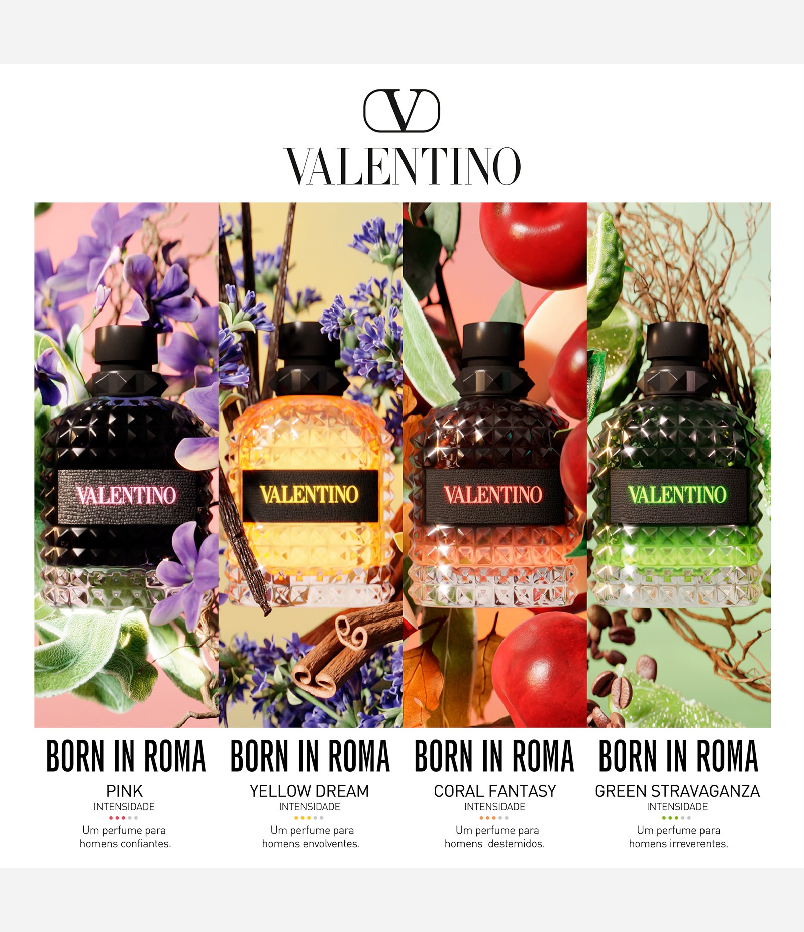 Perfume Valentino Born In Roma Green Uomo Eau de Toilette Masculino 50ml 6