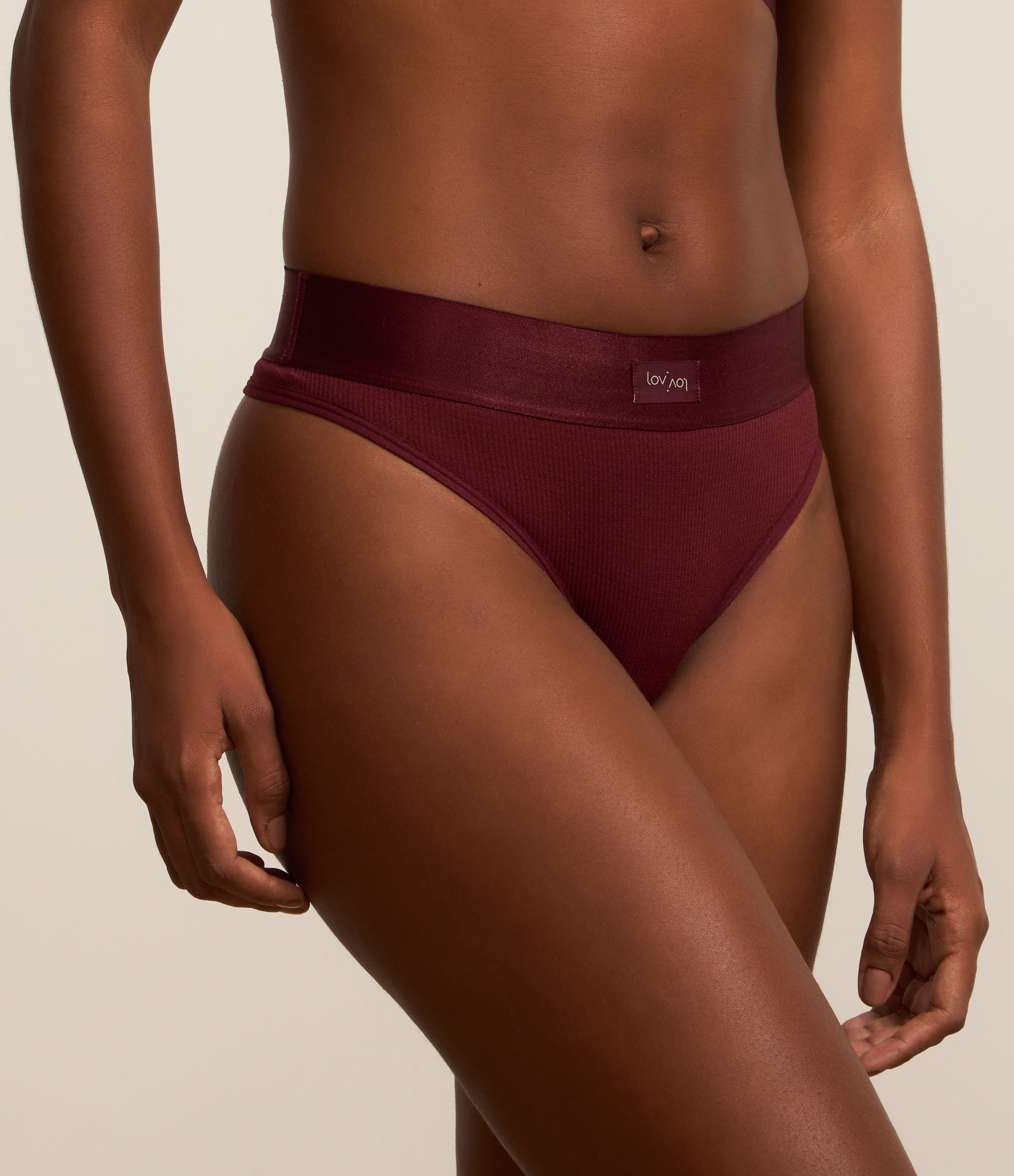 Calcinha Biquíni Texturizada em Poliamida Seamless Bordô 2
