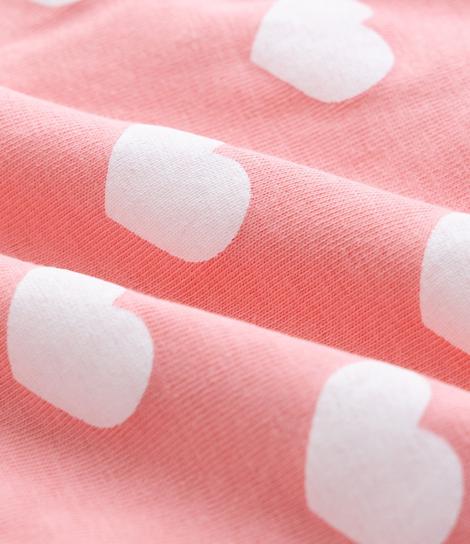 Conjunto Infantil com Bolsos e Estampa Corações - Tam 0 a 18 meses Rosa 6