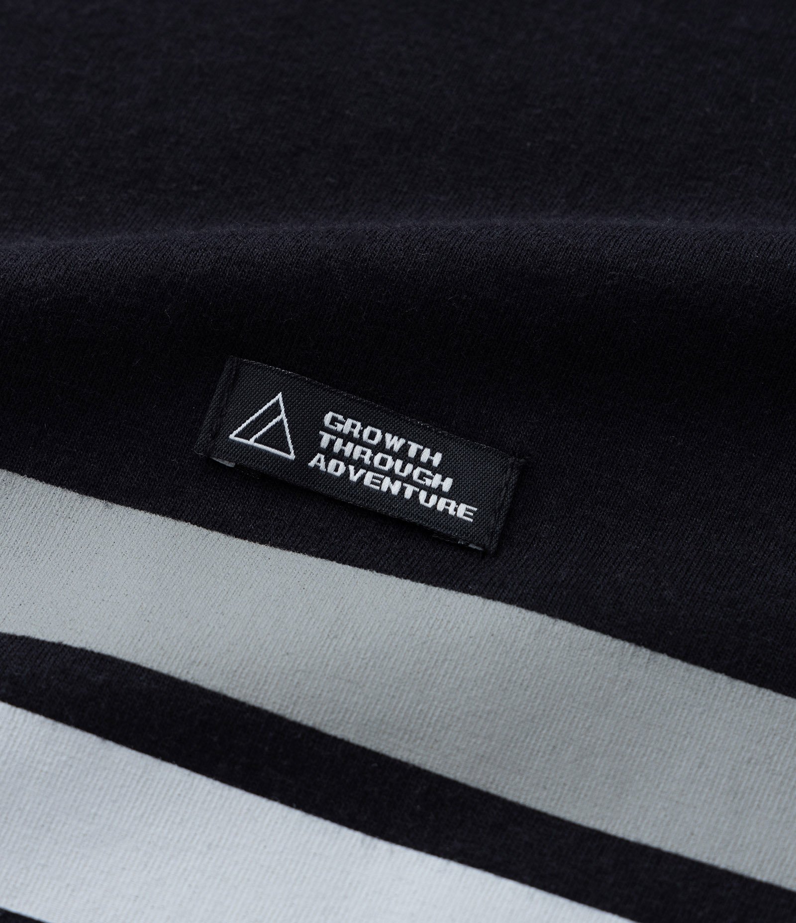 Camiseta Infantil com Listras e Etiqueta - Tam 05 a 14 Anos Preto 5