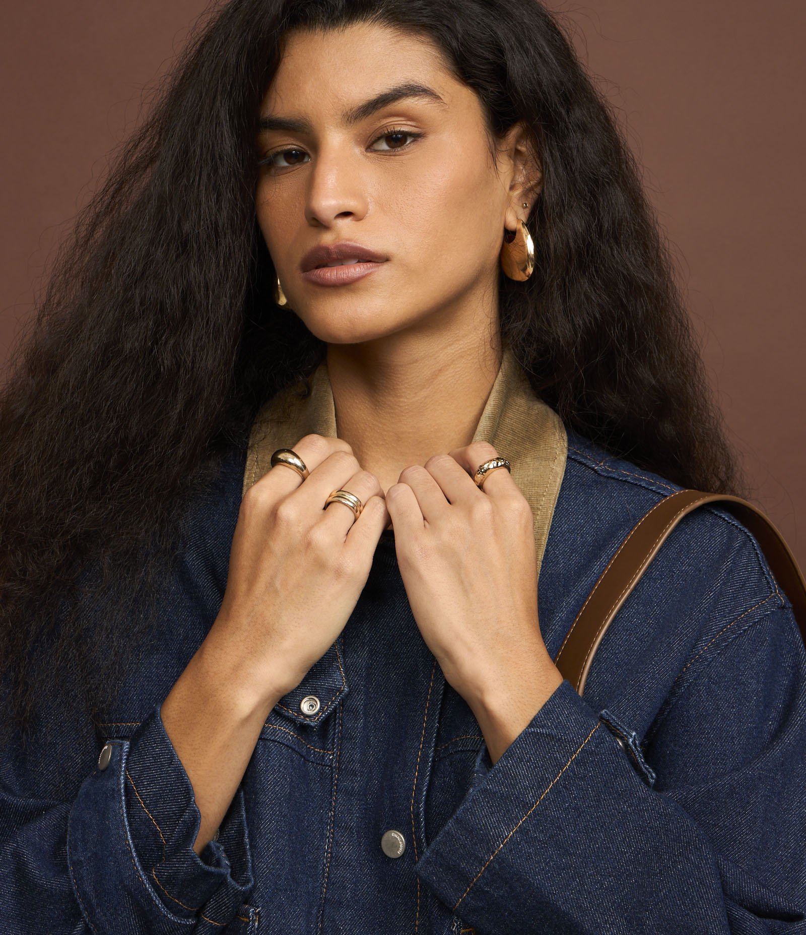 Jaqueta Trucker em Jeans com Gola Contrastante Azul 3