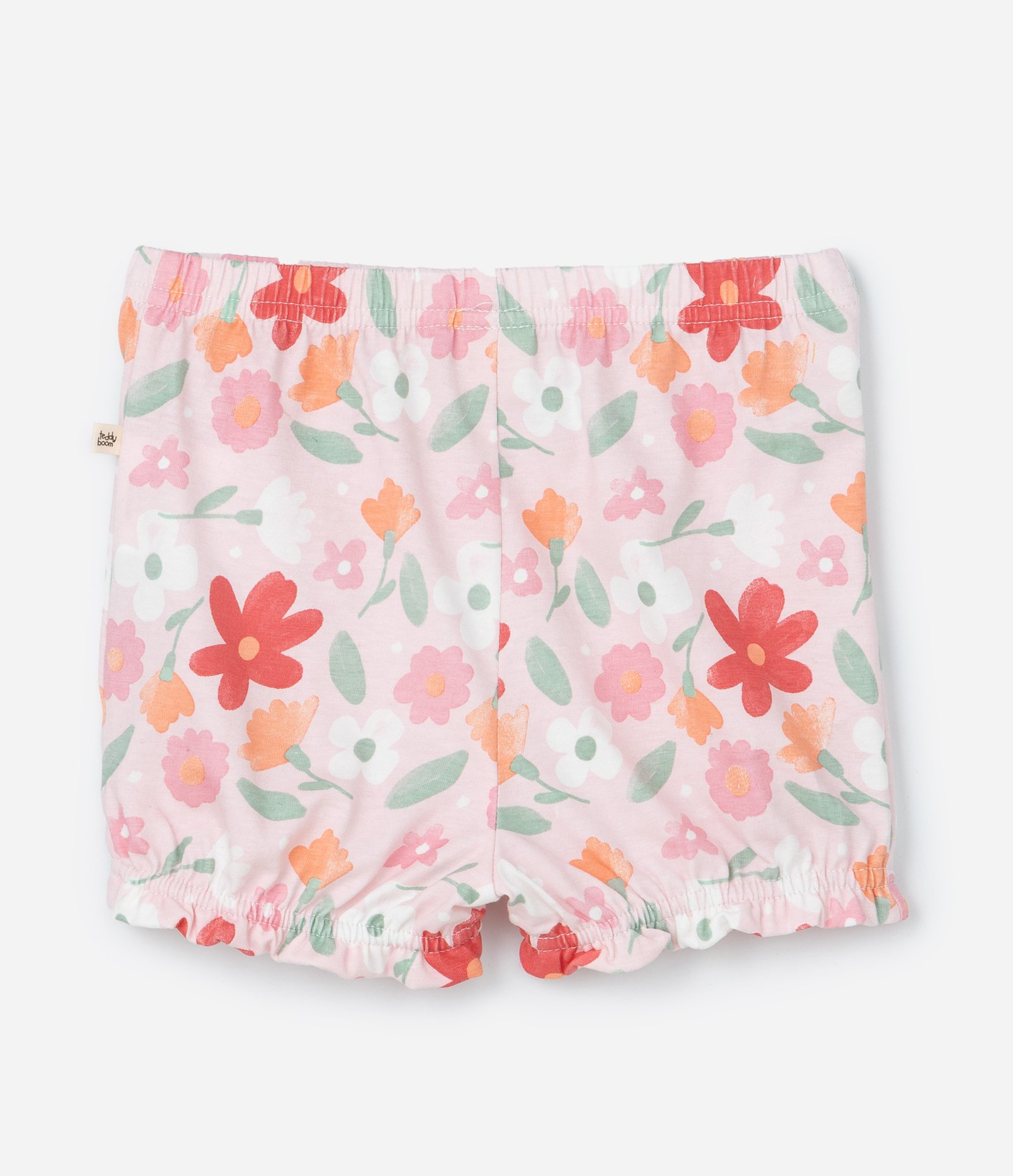 Conjunto Infantil com Estampa de Listras e Flores - Tam 0 a 18 Meses Multicores 4