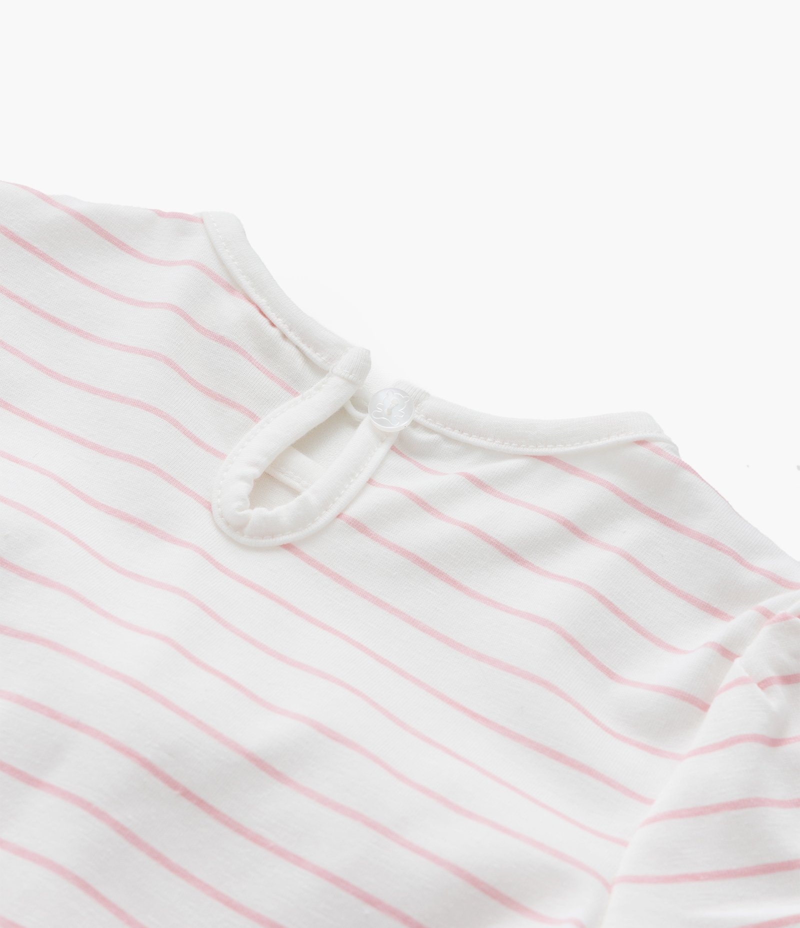 Conjunto Infantil com Estampa de Listras e Flores - Tam 0 a 18 Meses Multicores 7