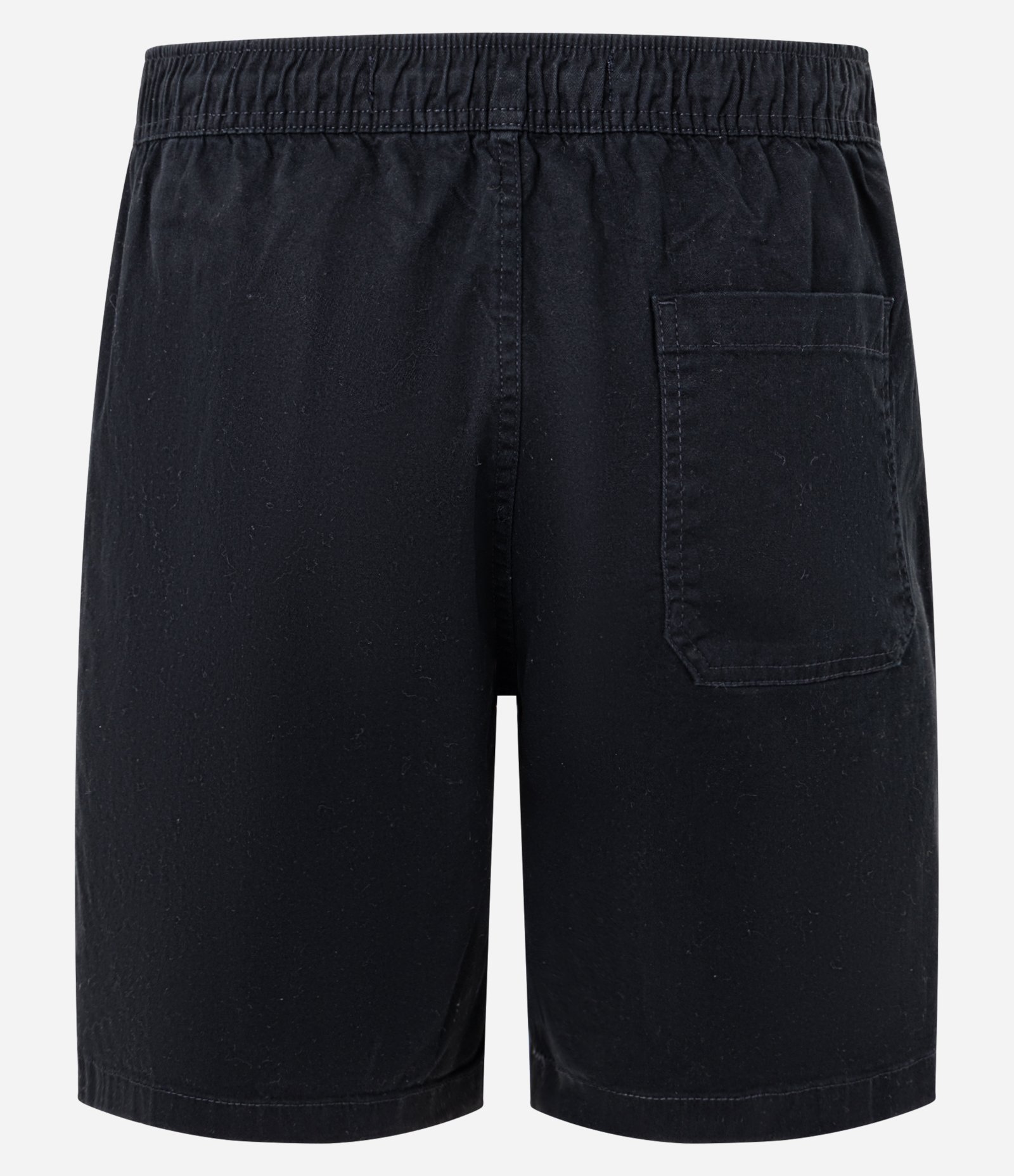 Bermuda Regular em Sarja Lavada com Amarração no Cós Preto 6