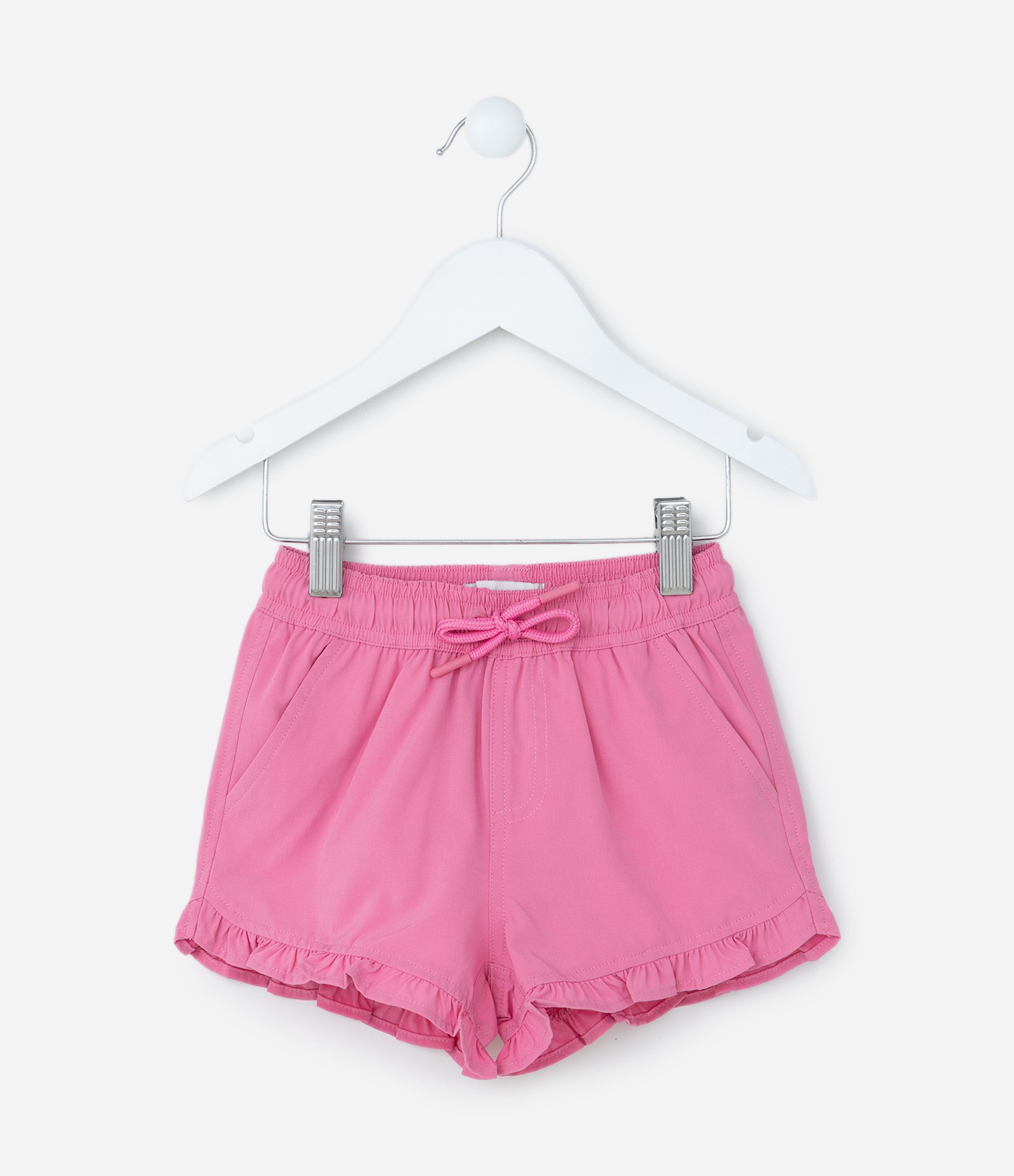 Short Infantil com Babadinhos - Tam 1 a 5 Anos Rosa Médio 1