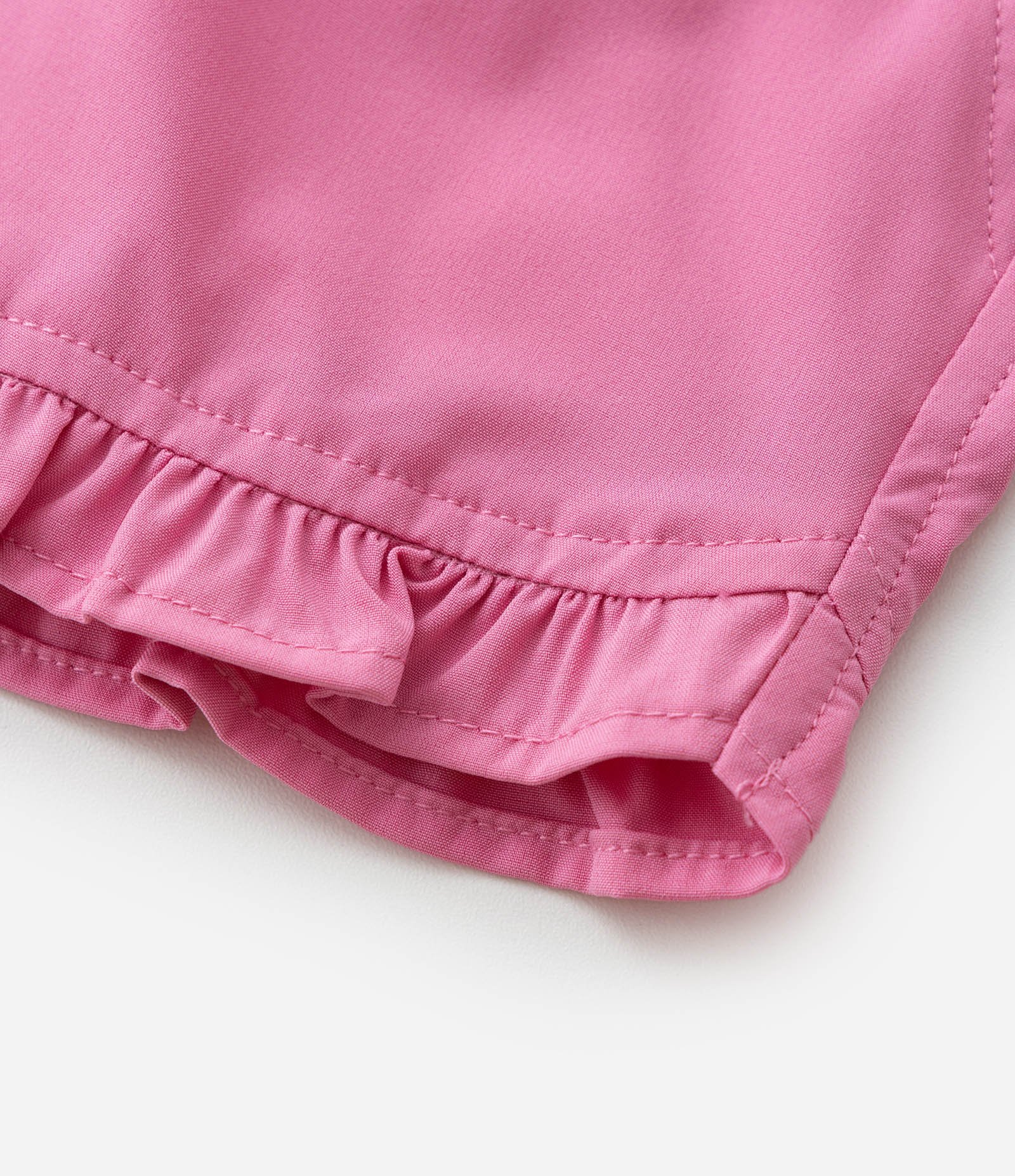 Short Infantil com Babadinhos - Tam 1 a 5 Anos Rosa Médio 3