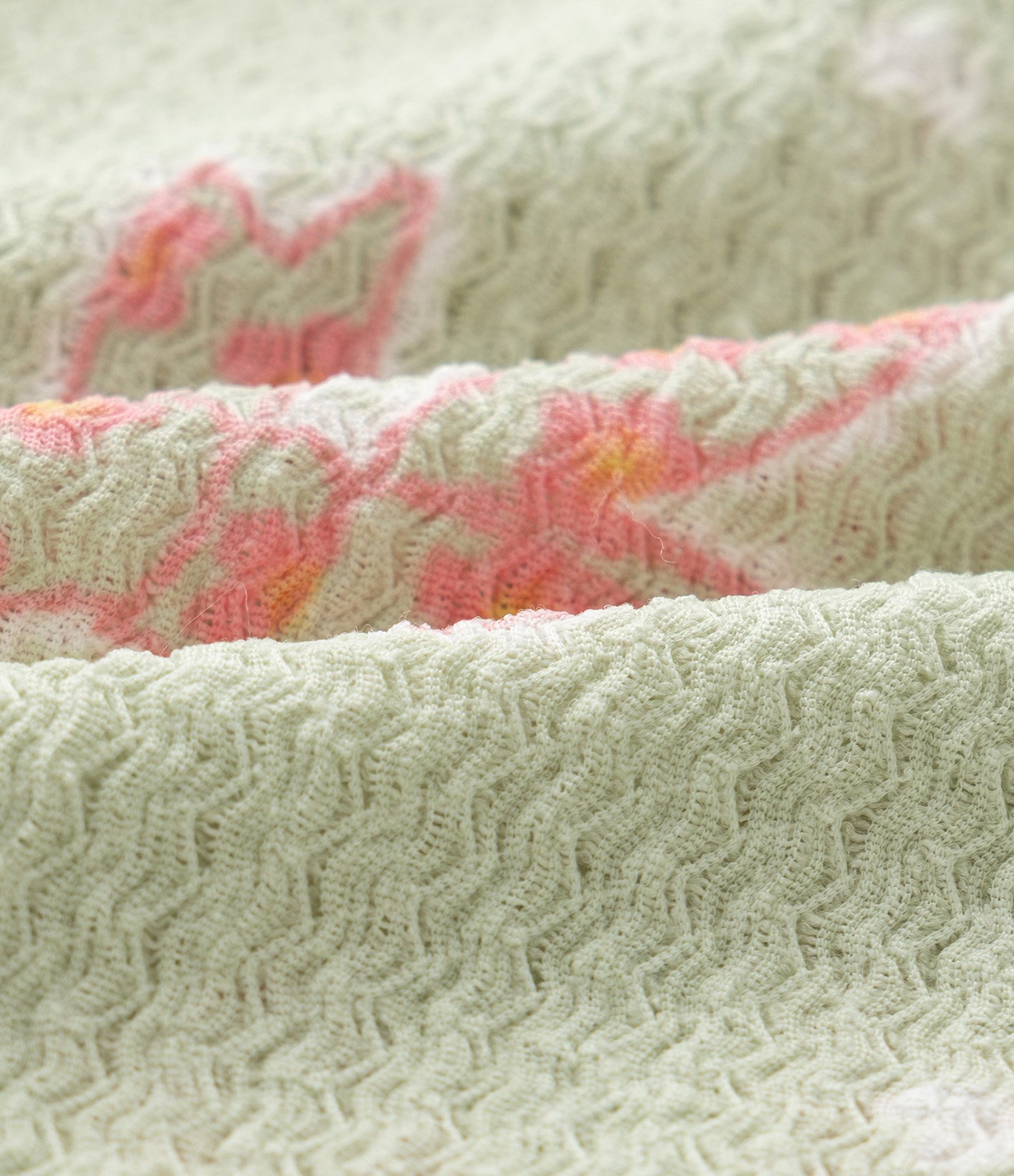 Vestido Infantil Texturizado com Estampa Laços - Tam 1 a 6 Anos Verde 3