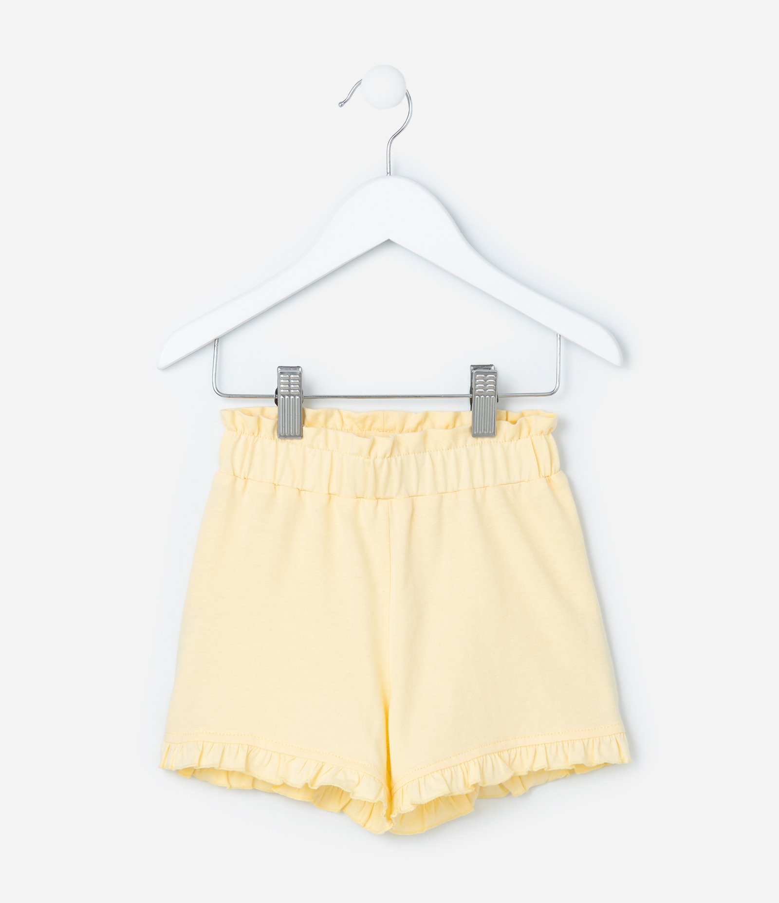 Short Infantil com Babadinho na Barra - Tam 1 a 6 Anos Amarelo 2