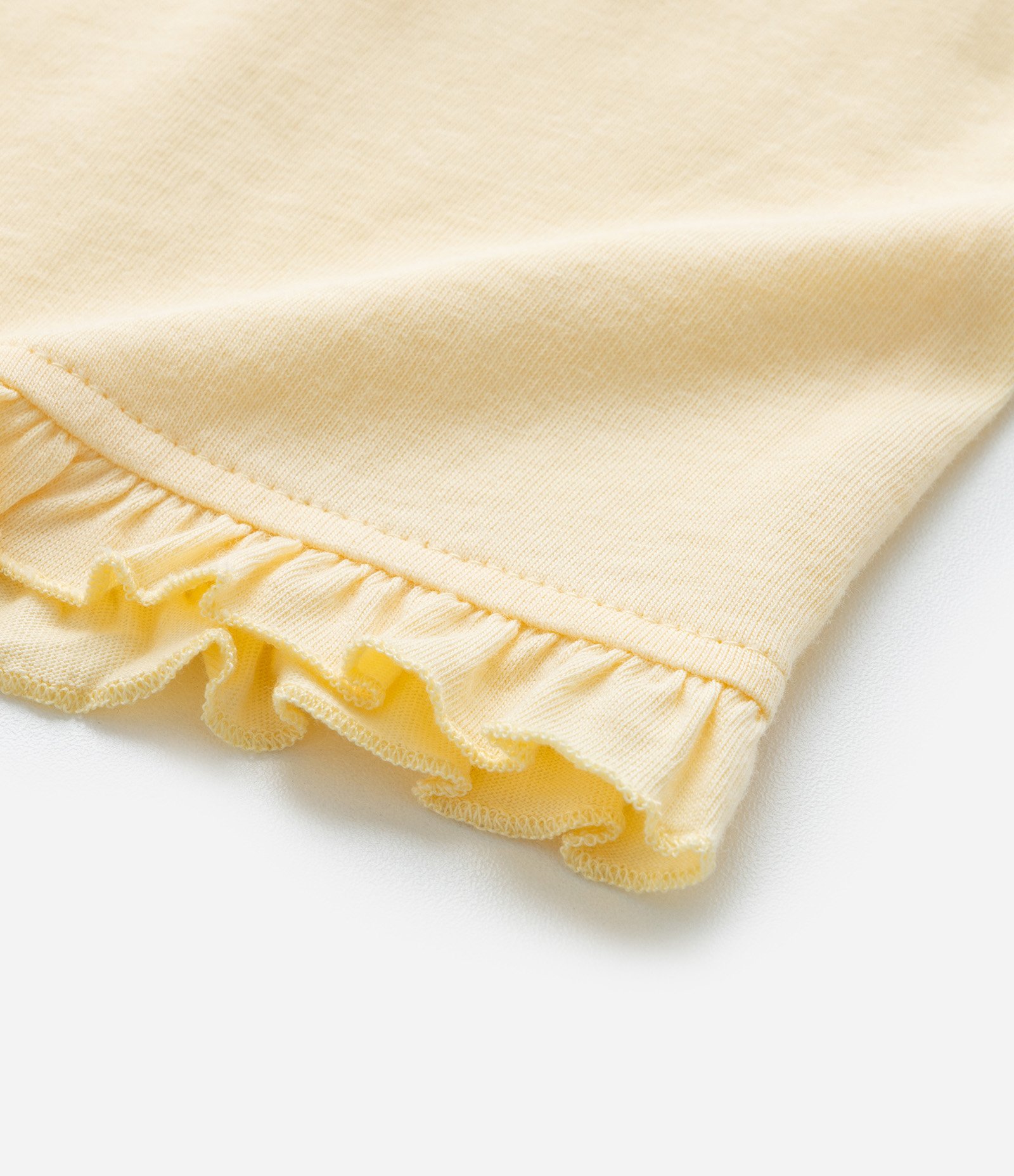 Short Infantil com Babadinho na Barra - Tam 1 a 6 Anos Amarelo 5