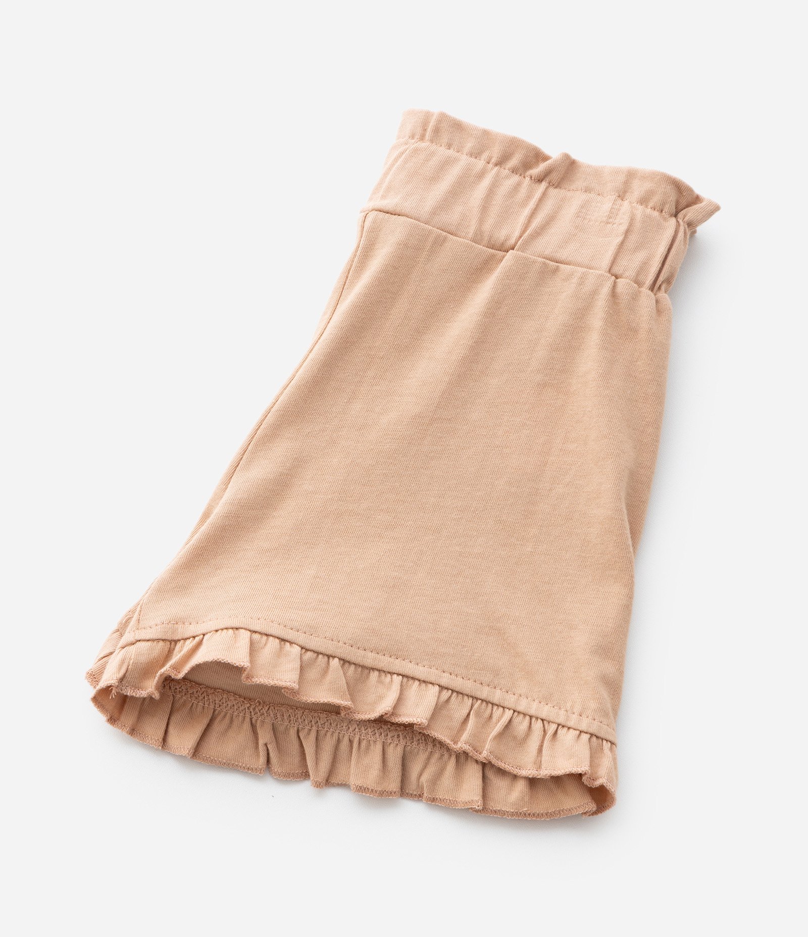 Short Infantil com Babadinho na Barra - Tam 1 a 6 Anos Marrom 5