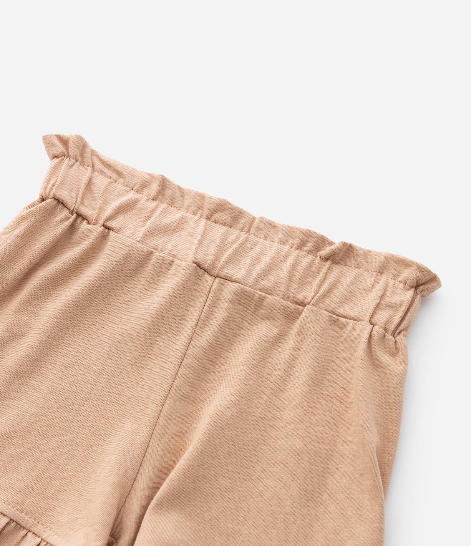 Short Infantil com Babadinho na Barra - Tam 1 a 6 Anos Marrom 6