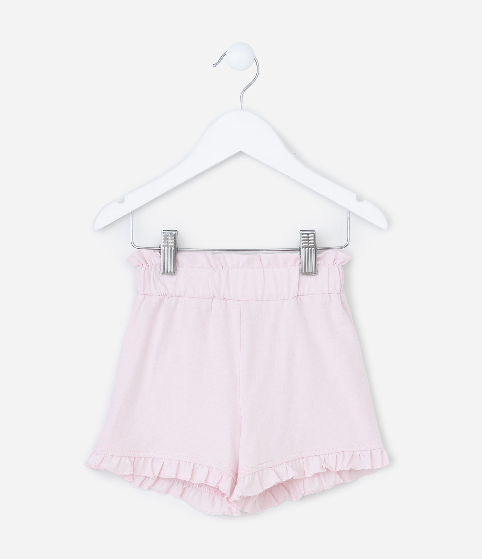 Short Infantil com Babadinho na Barra - Tam 1 a 6 Anos Rosa 1